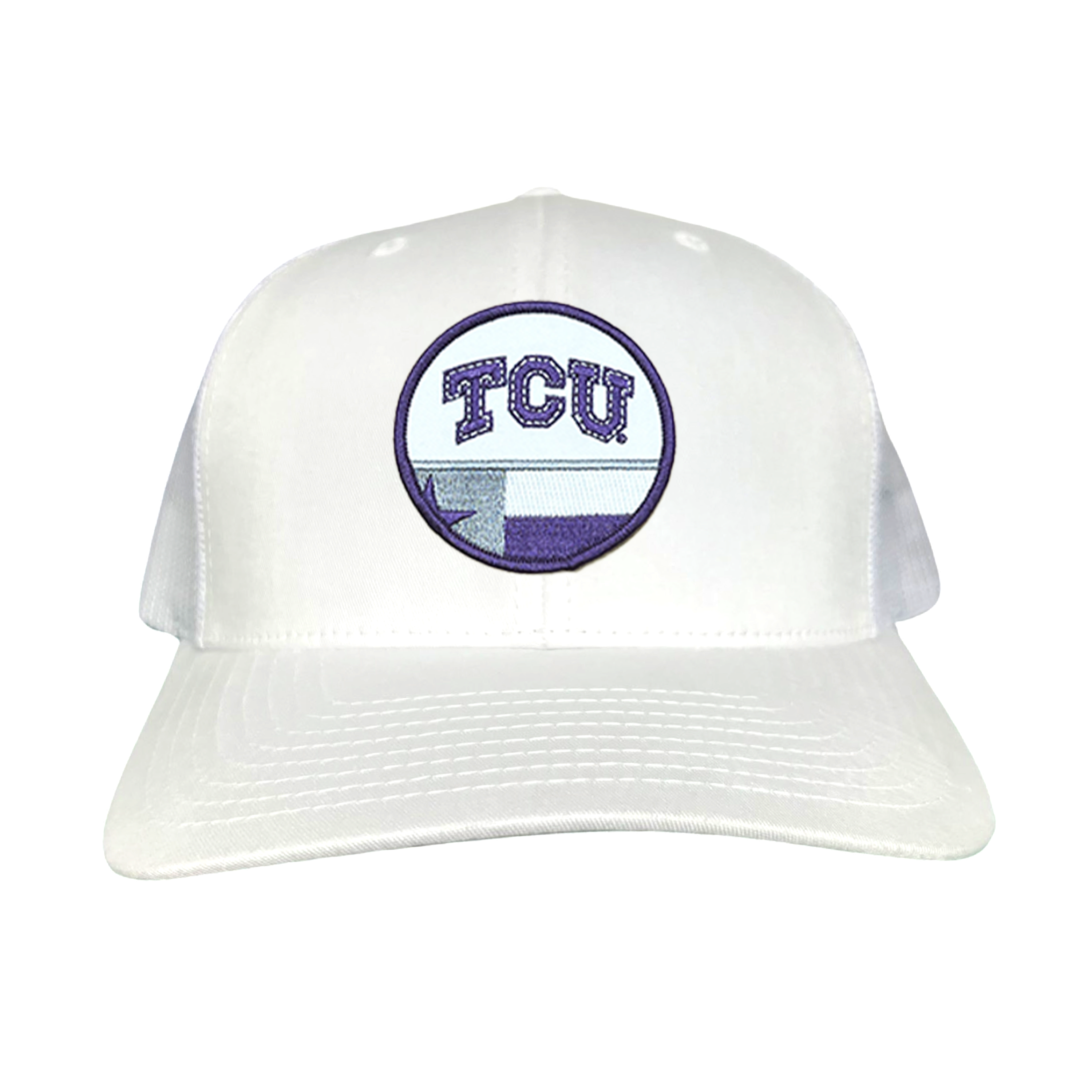 TCU Logo and Texas State Flag Patch Baseball Hat