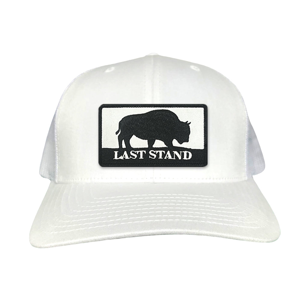 Bison Graphic Curved Bill Trucker Hat Mesh Snapback Cap