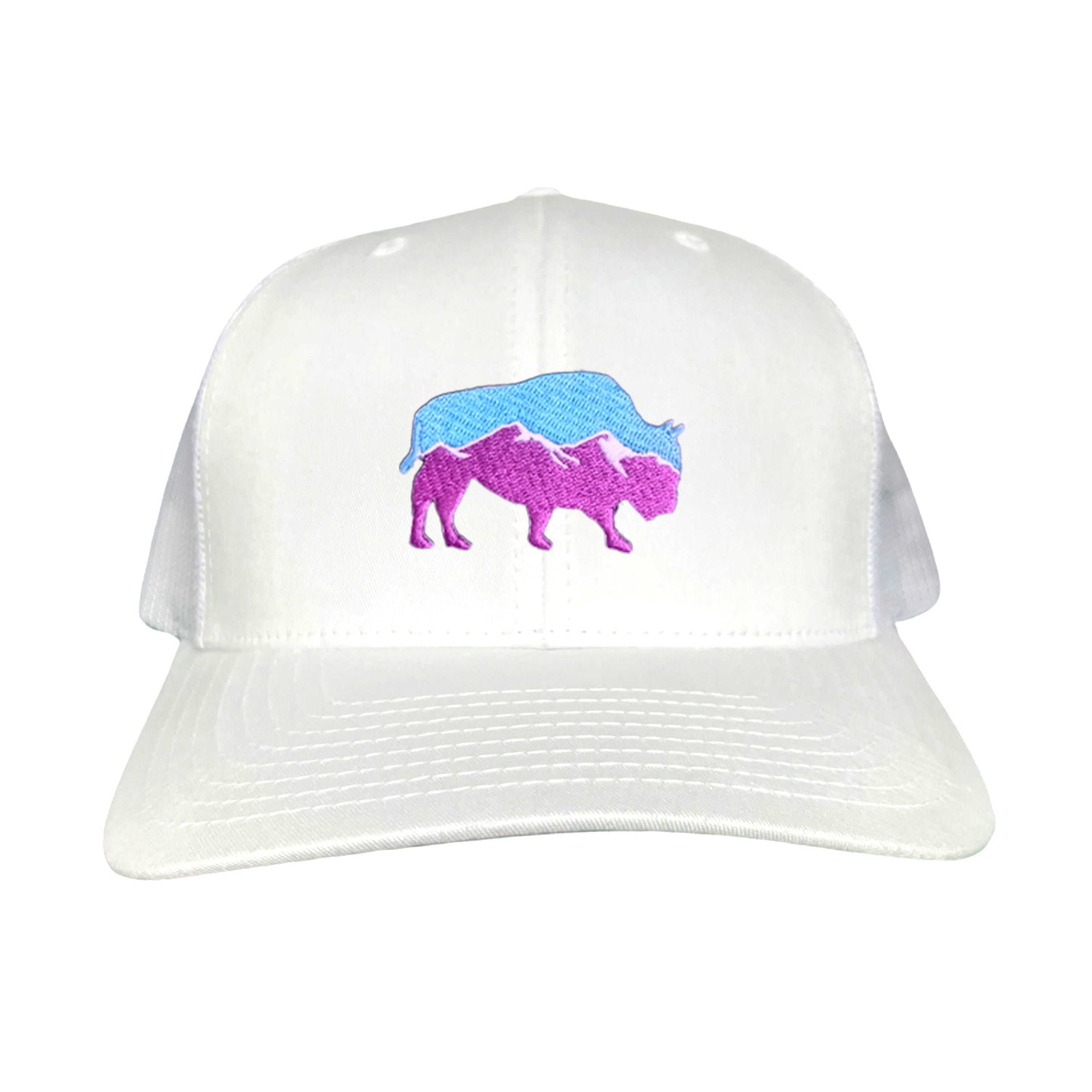 Mountain Bison Patch Outdoor Casual Baseball Hat