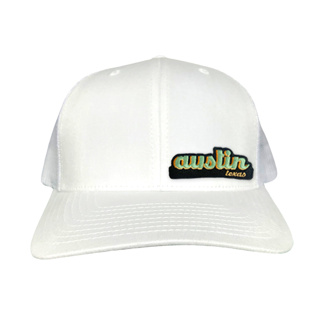 Last Stand Austin Texas Cut Out Patch Trucker Hat