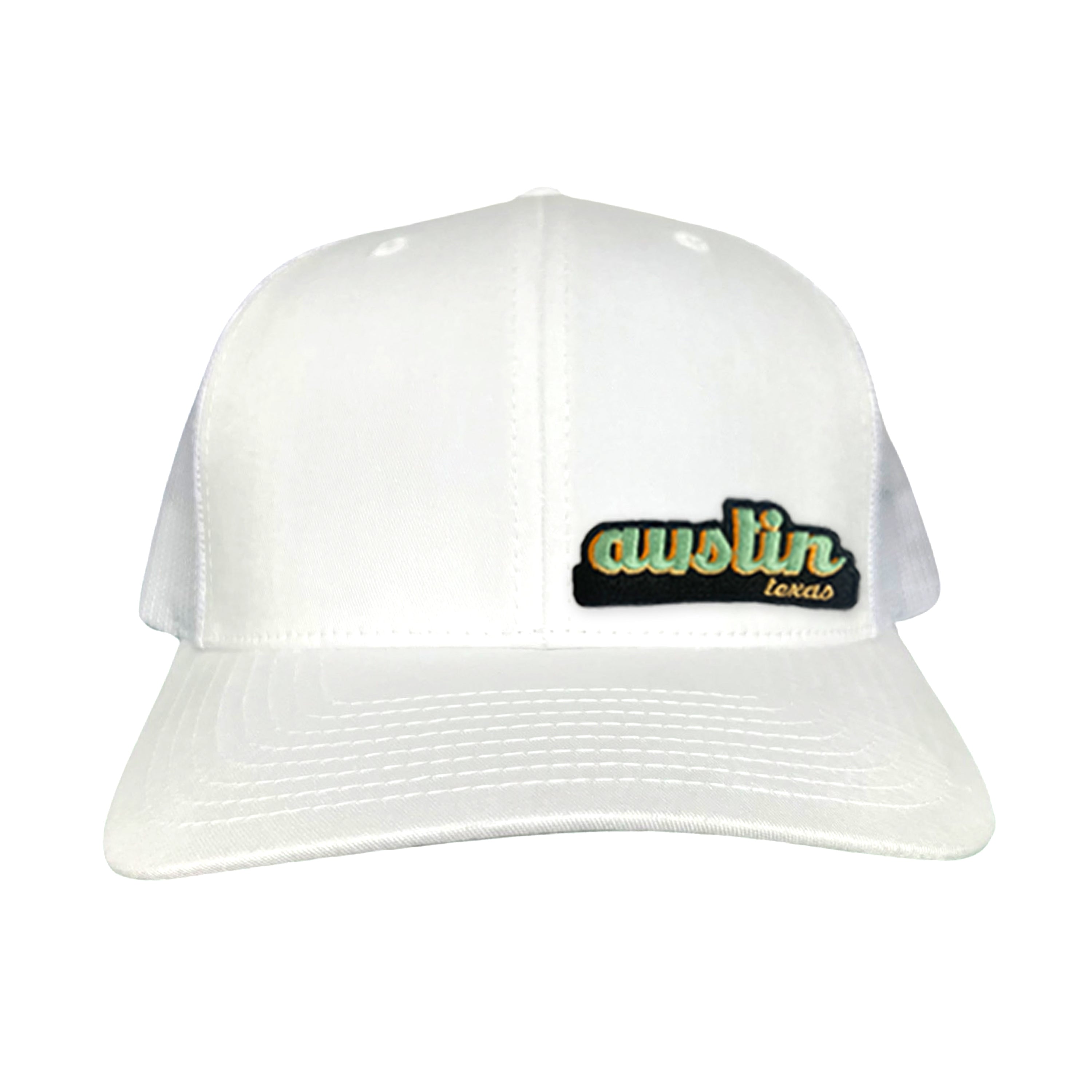 Last Stand Austin Texas Cut Out Patch Trucker Hat