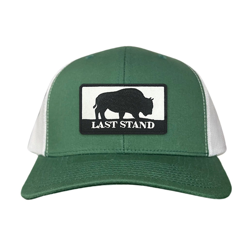 Bison Graphic Curved Bill Trucker Hat Mesh Snapback Cap