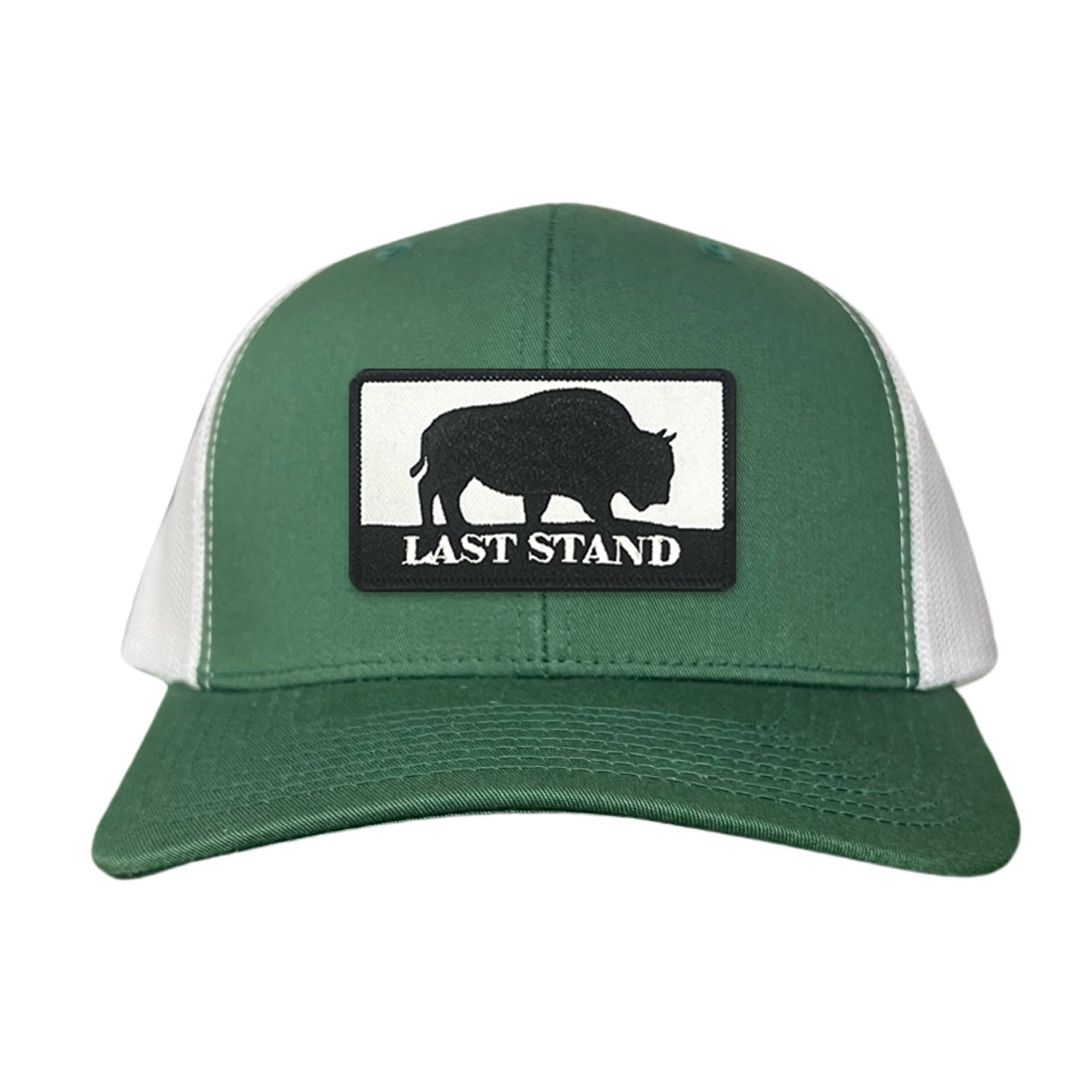 Bison Graphic Curved Bill Trucker Hat Mesh Snapback Cap