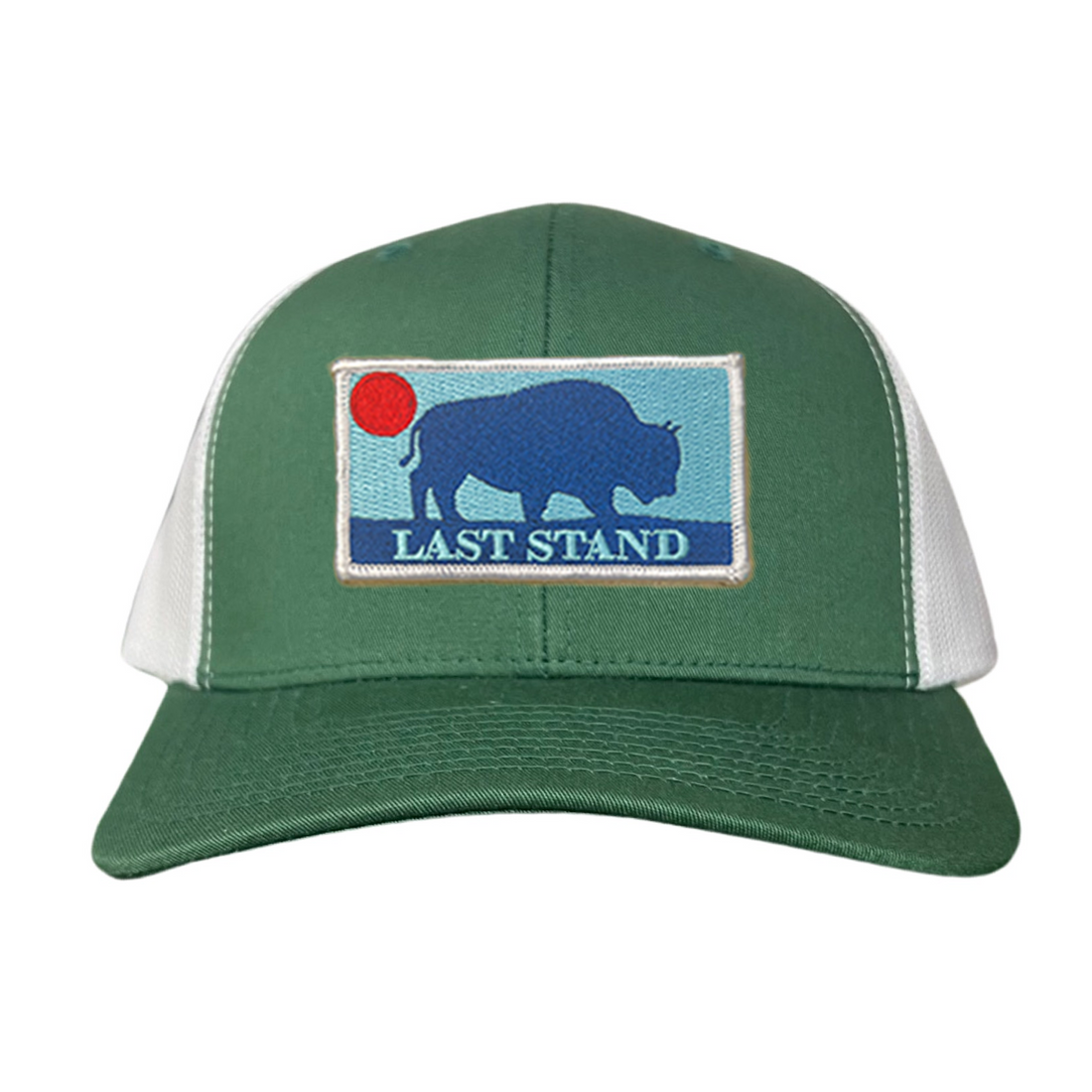 Bison Sunset Baseball Cap - Mountain Outdoors Snapback Hat