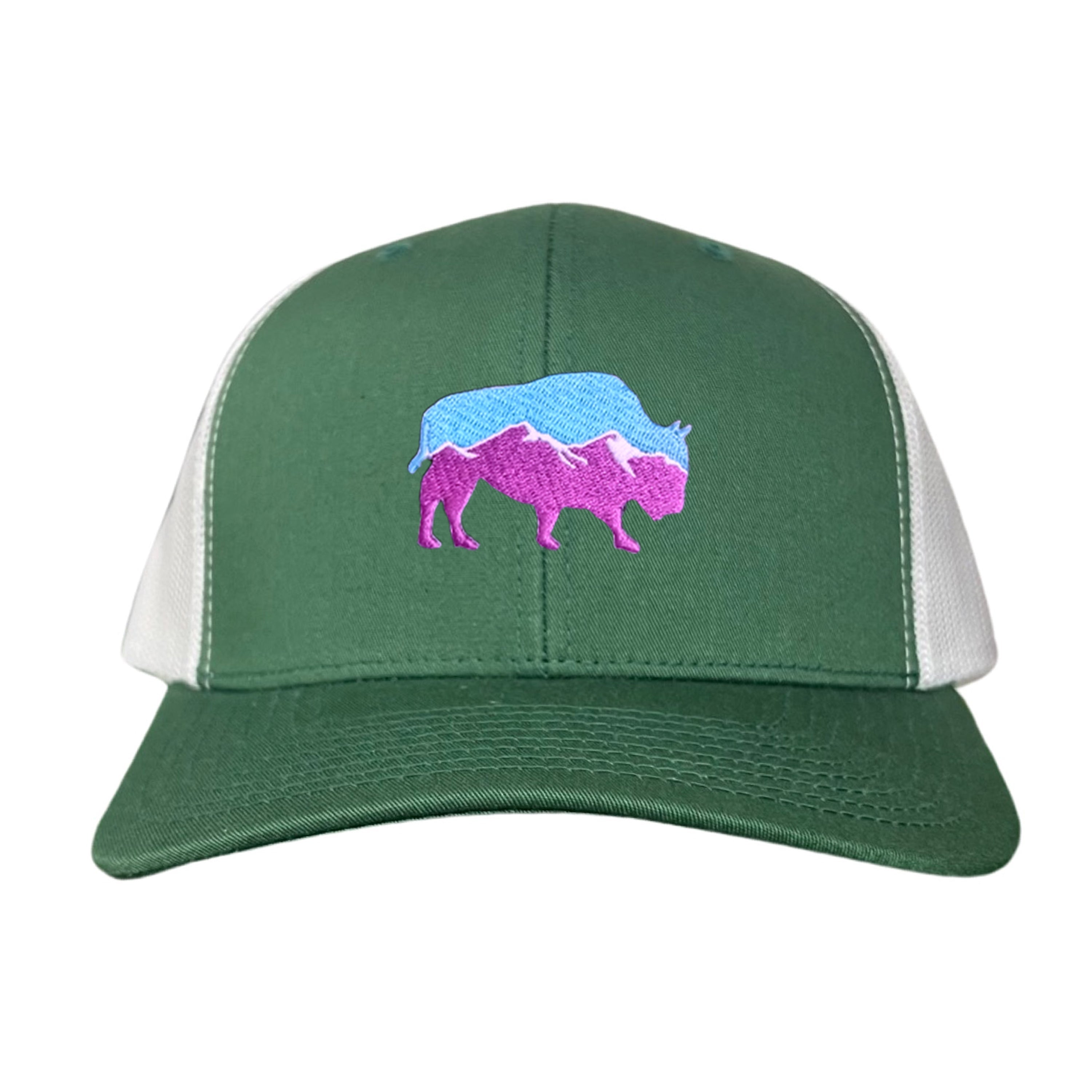 Mountain Bison Patch Outdoor Casual Baseball Hat