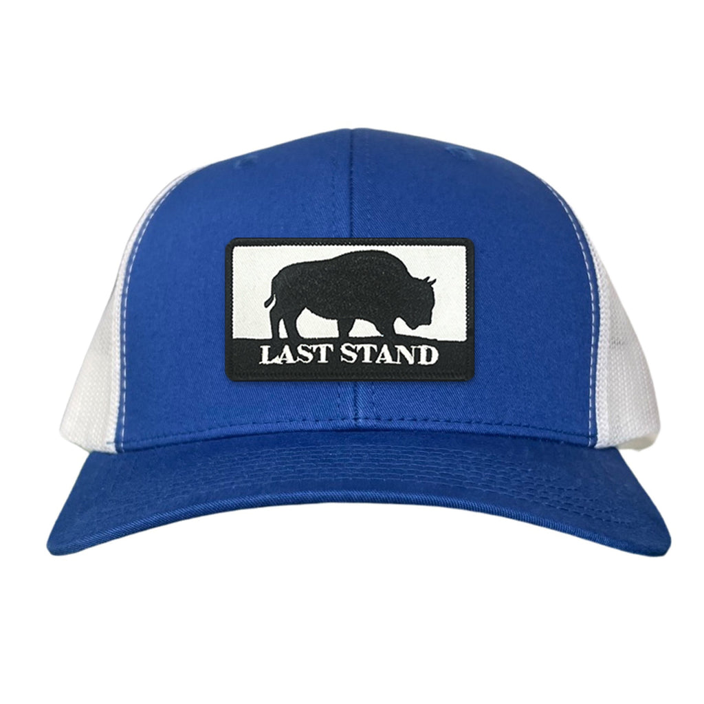 Bison Graphic Curved Bill Trucker Hat Mesh Snapback Cap