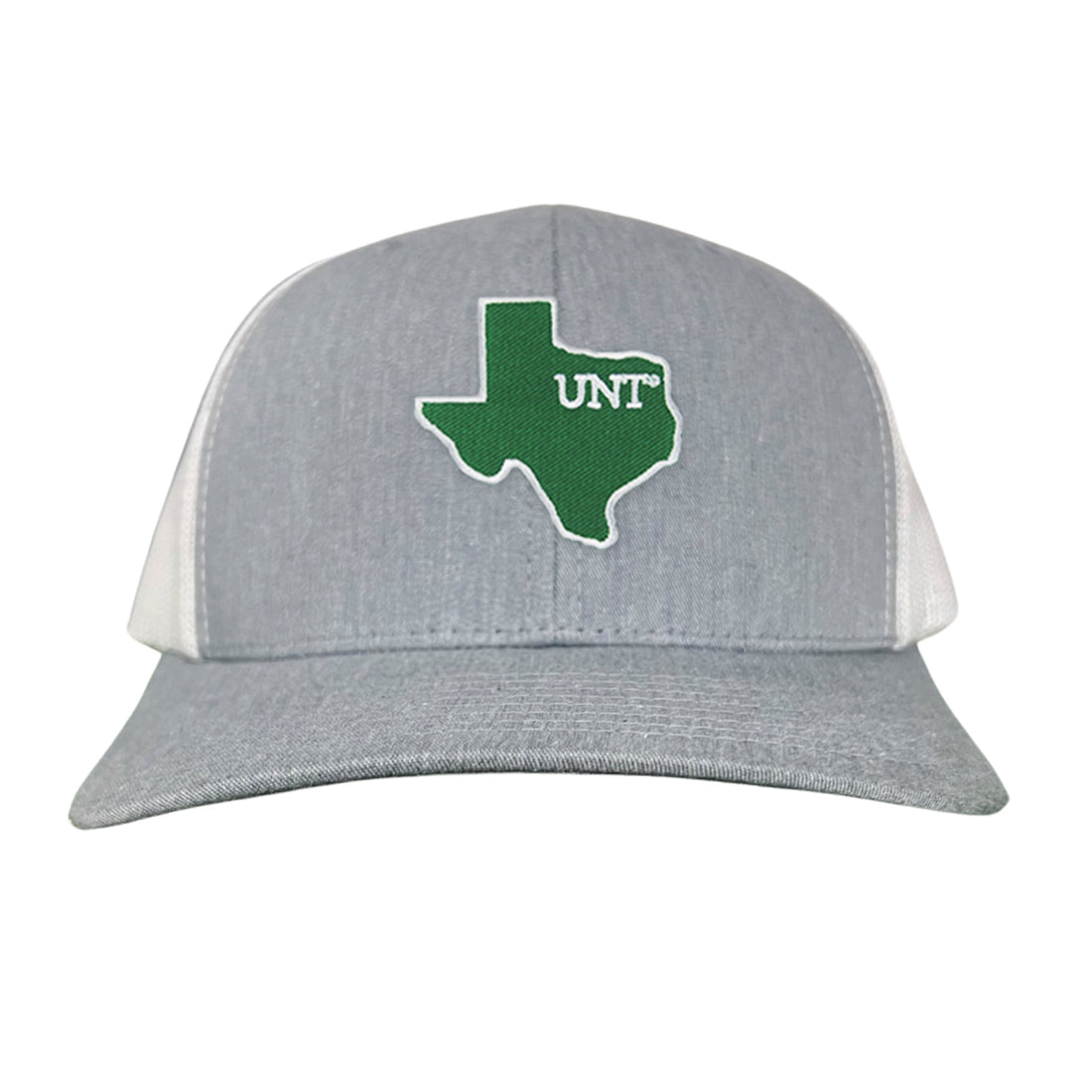 Last Stand UNT Texas state graphic baseball cap with green embroidery and mesh snapback