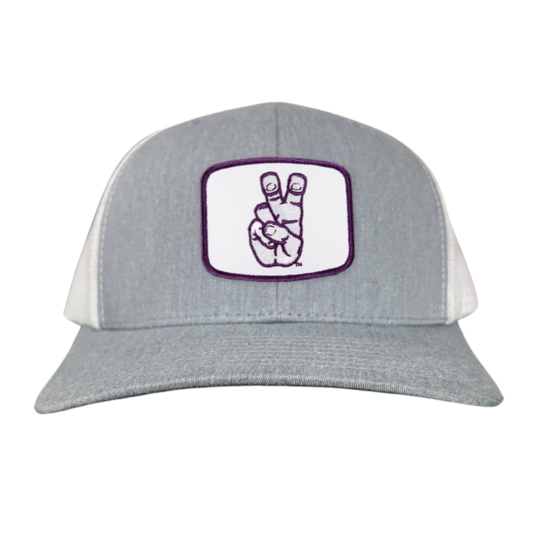 TCU Horned Frogs Frog Hand Mesh Snapback Hat Curved Bill