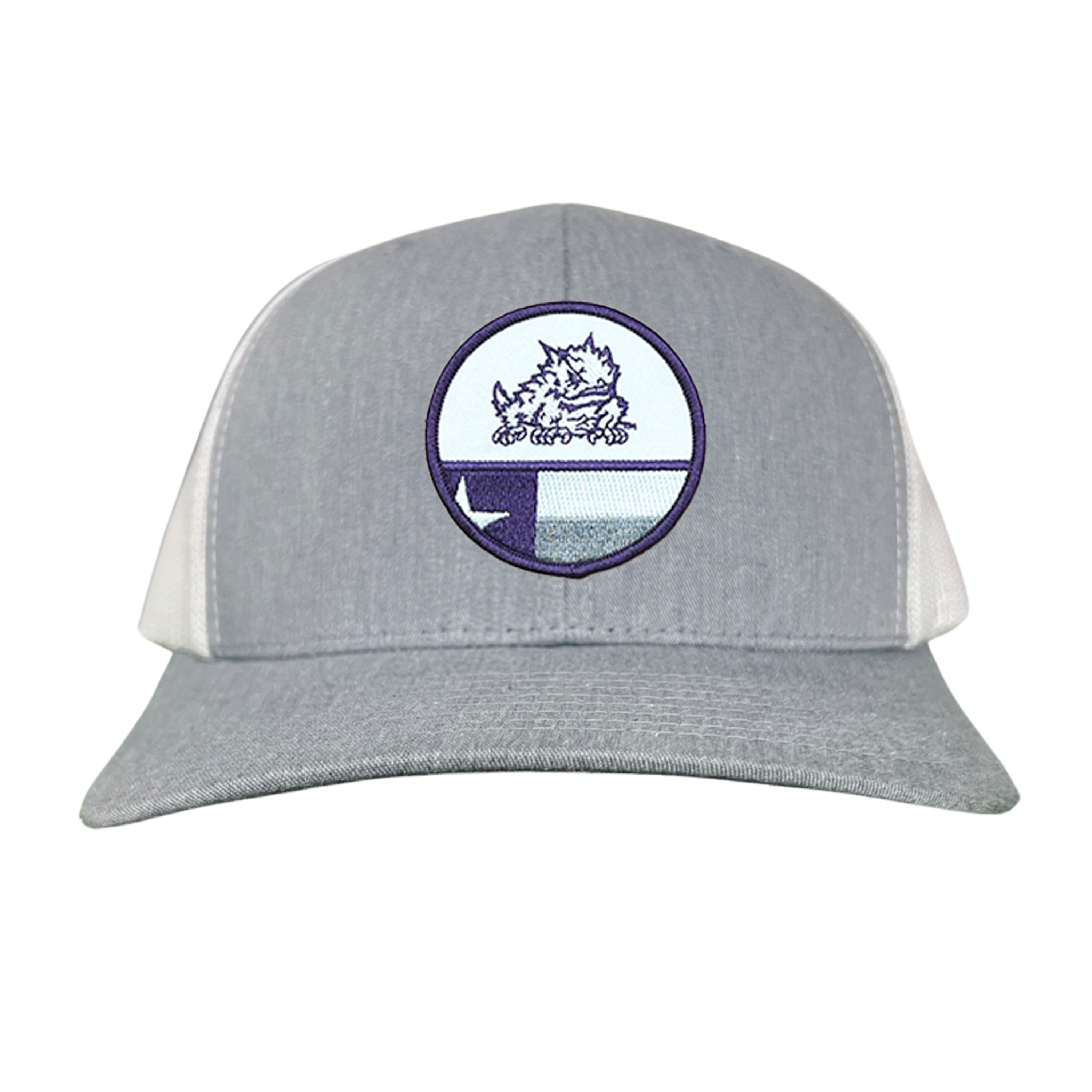 TCU Circle Horned Frog w/h State Flag / Hats / TCU034 / 248 / MM