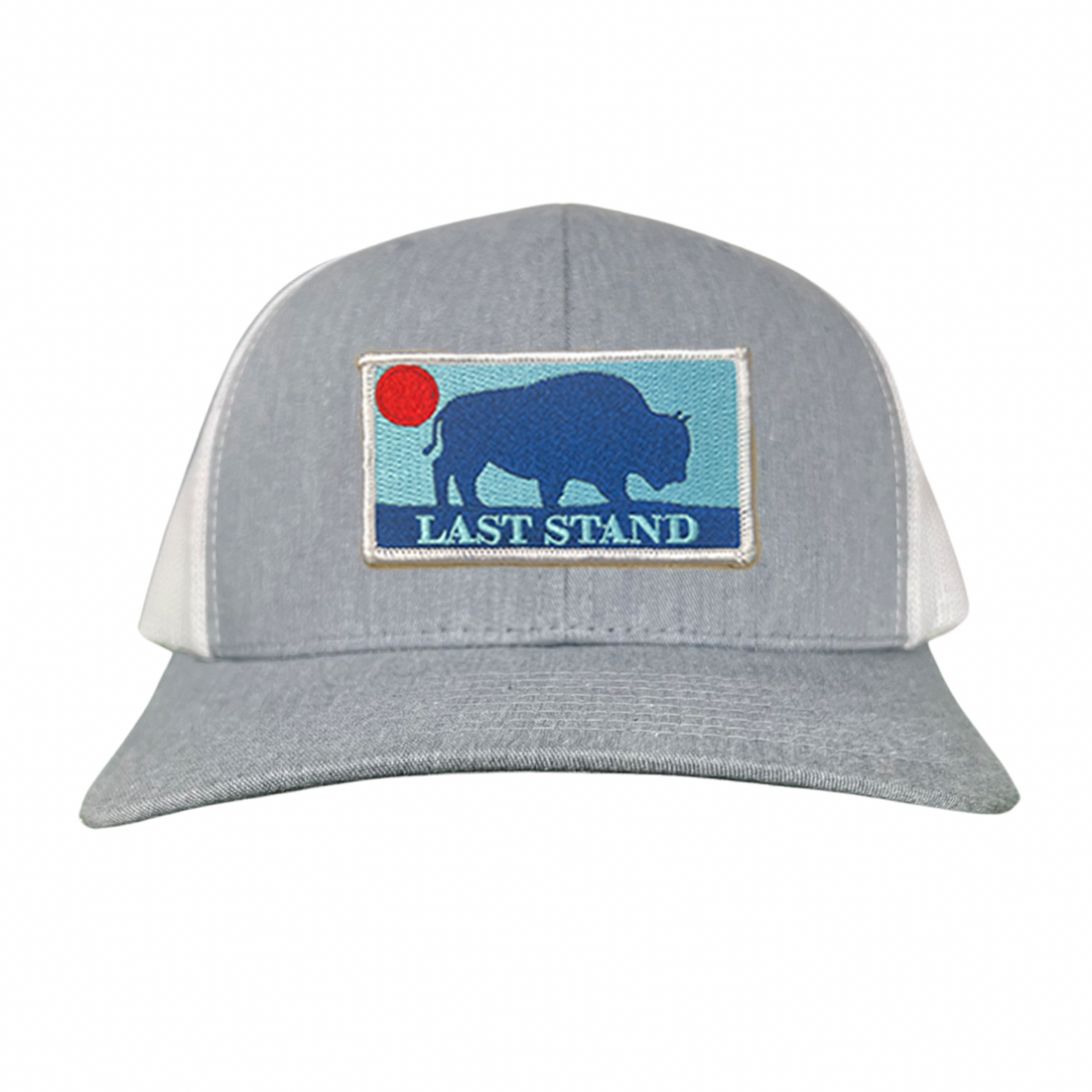 Bison Sunset Baseball Cap - Mountain Outdoors Snapback Hat