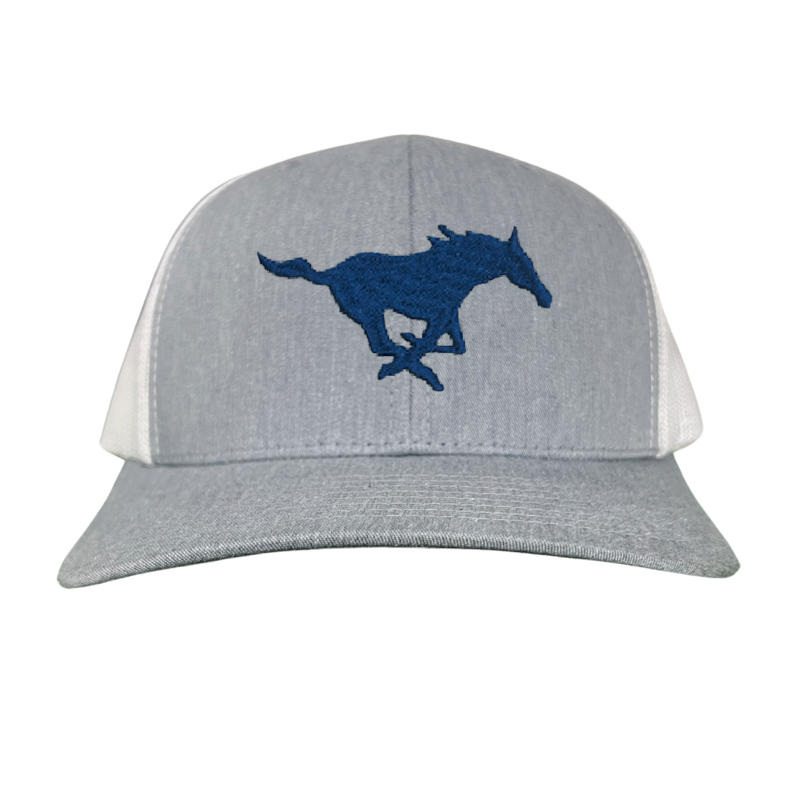 SMU Mustang Embroidered Snapback Hat - Collegiate Team Apparel