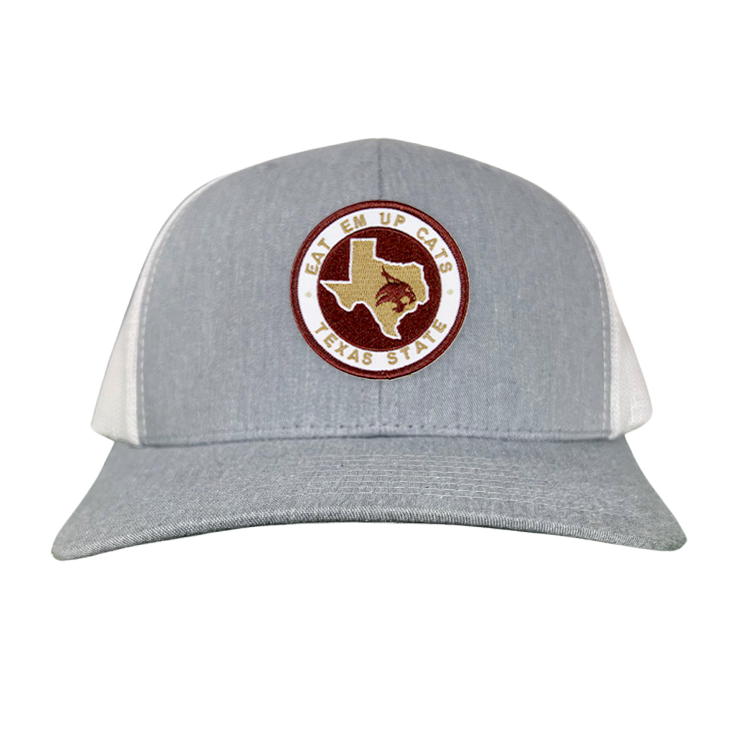 Texas State Eat Em Up Cats Supercat Patch Embroidered Hat