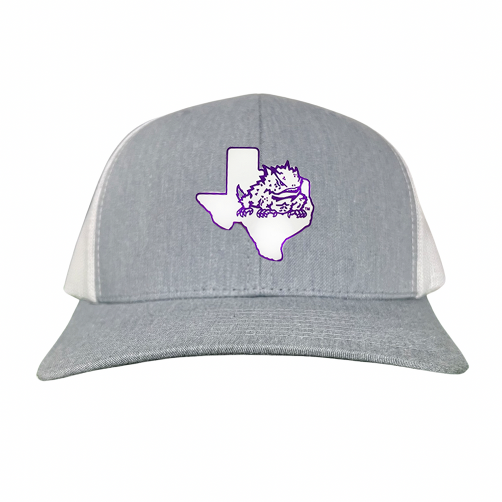 TCU Horned Frog Rubber Patch Hat - College Sports Fan Gear