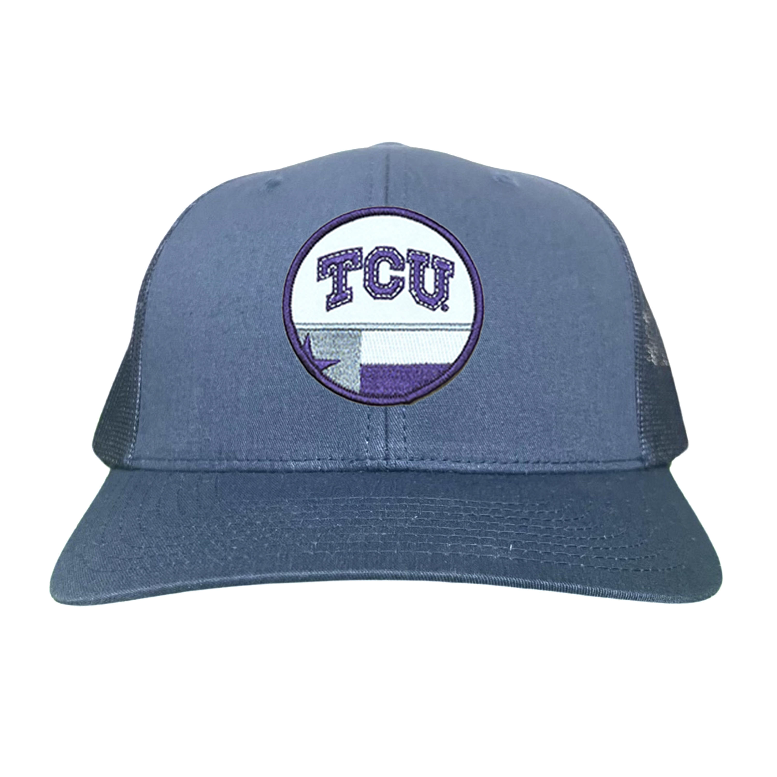 TCU Logo and Texas State Flag Patch Baseball Hat