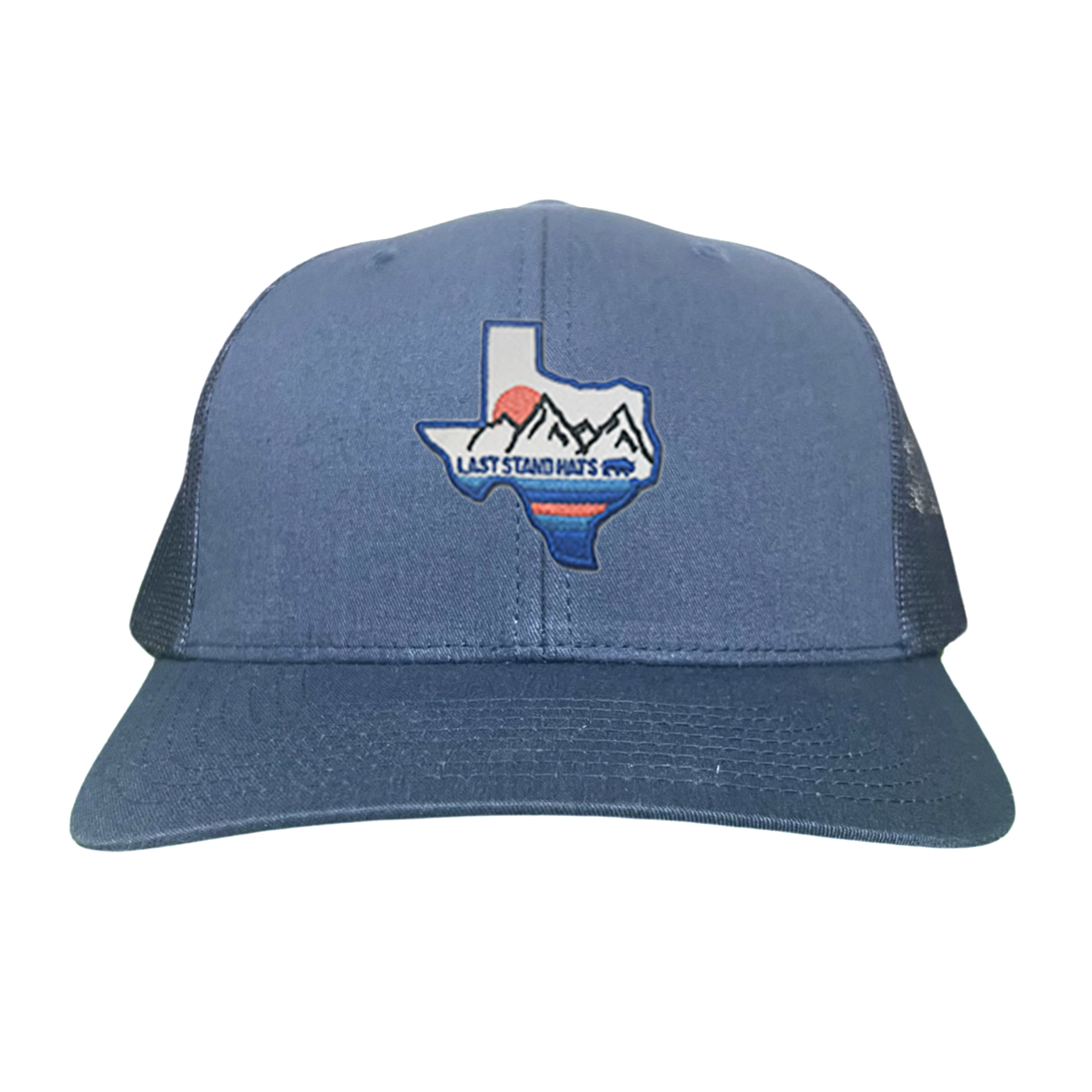 Texas Mountains Blue Graphic Hat - Classic Casual Cap