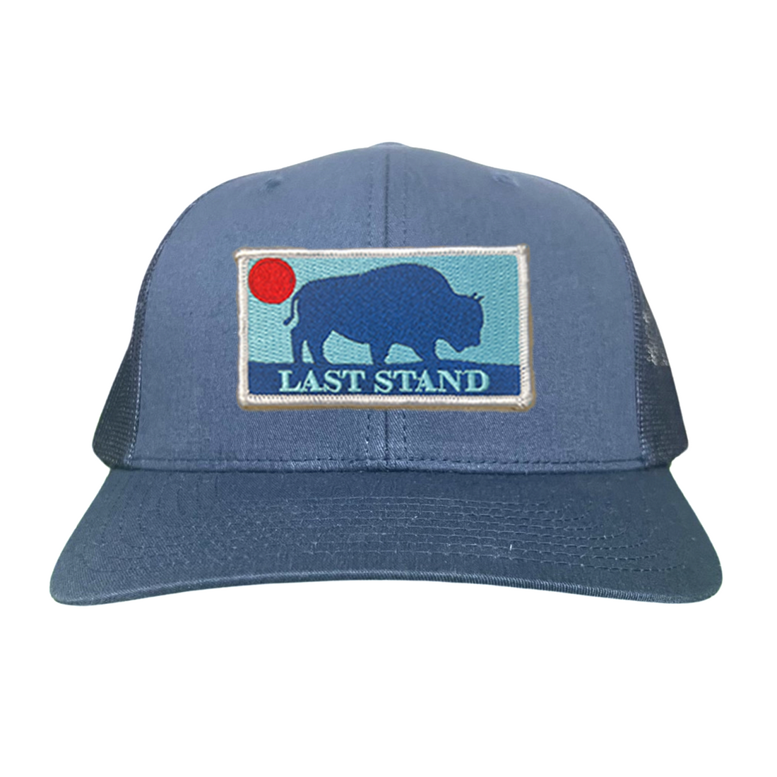 Bison Sunset Baseball Cap - Mountain Outdoors Snapback Hat