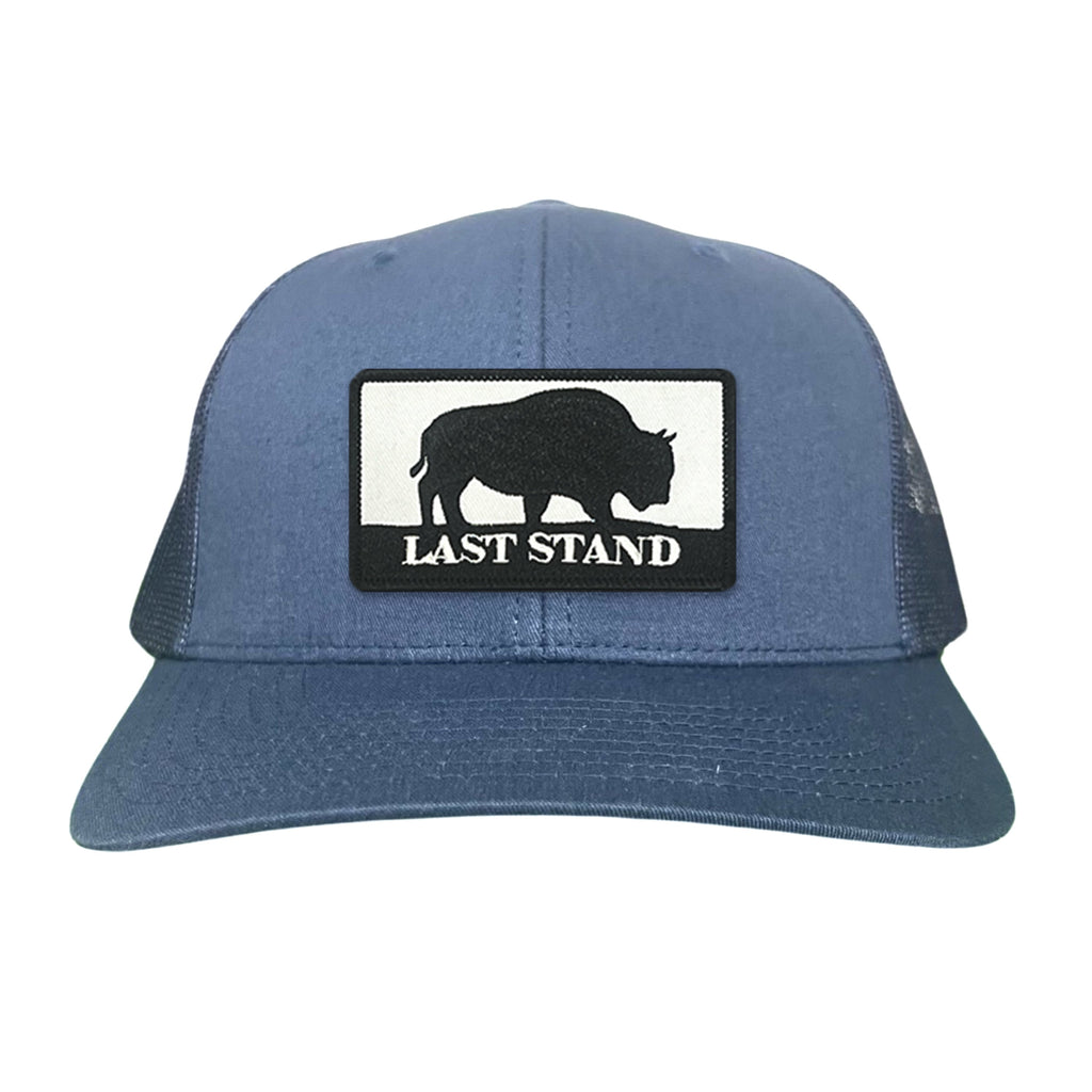 Bison Graphic Curved Bill Trucker Hat Mesh Snapback Cap