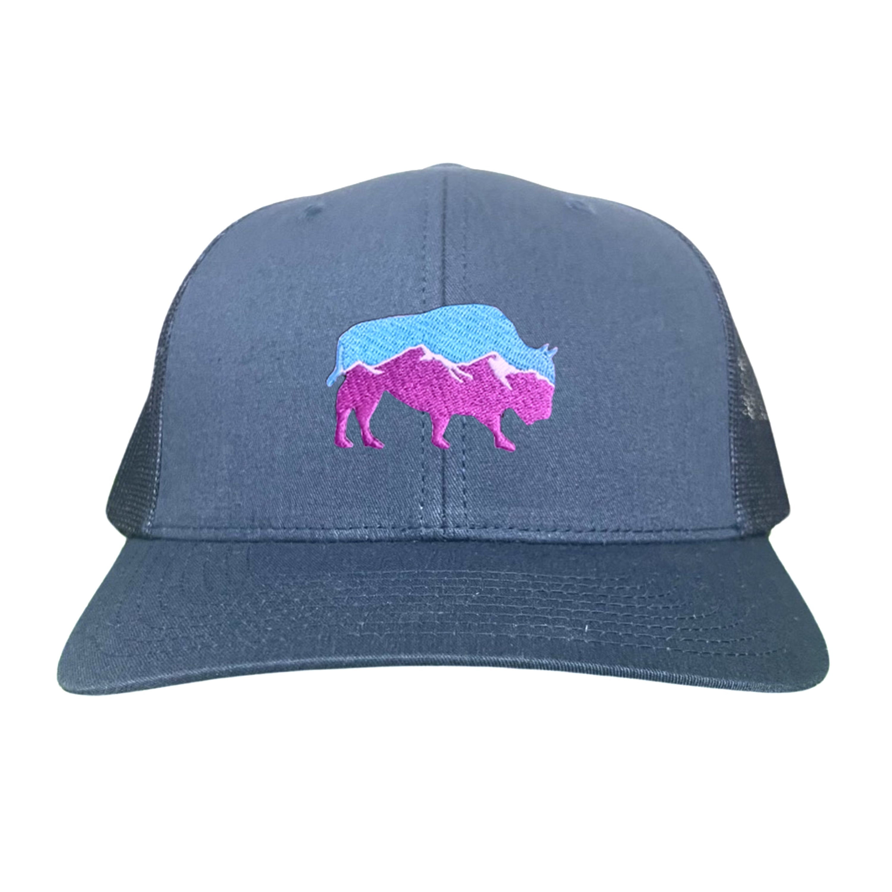 Mountain Bison Patch Outdoor Casual Baseball Hat
