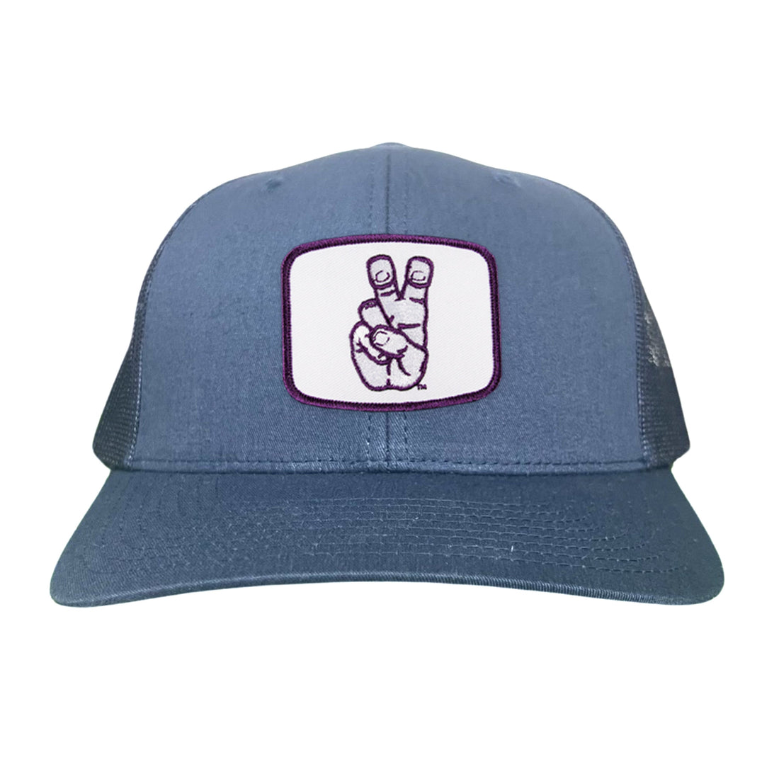 TCU Horned Frogs Frog Hand Mesh Snapback Hat Curved Bill