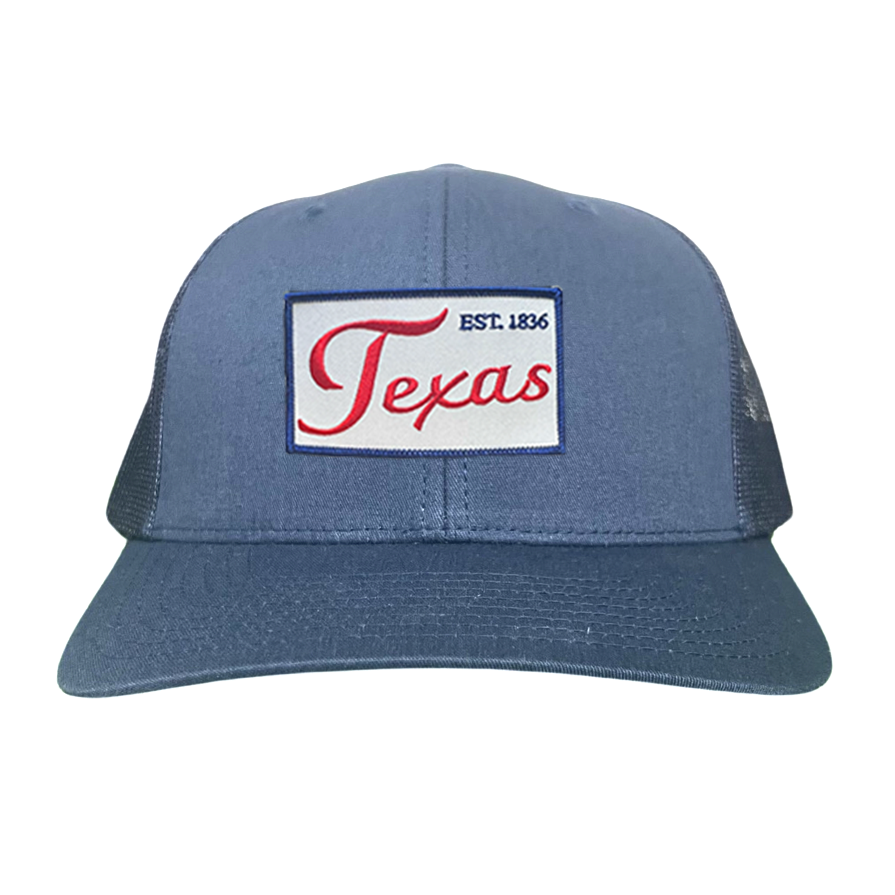 Texas EST 1836 Script Hat - Mesh Snapback, Dad or Rope Style