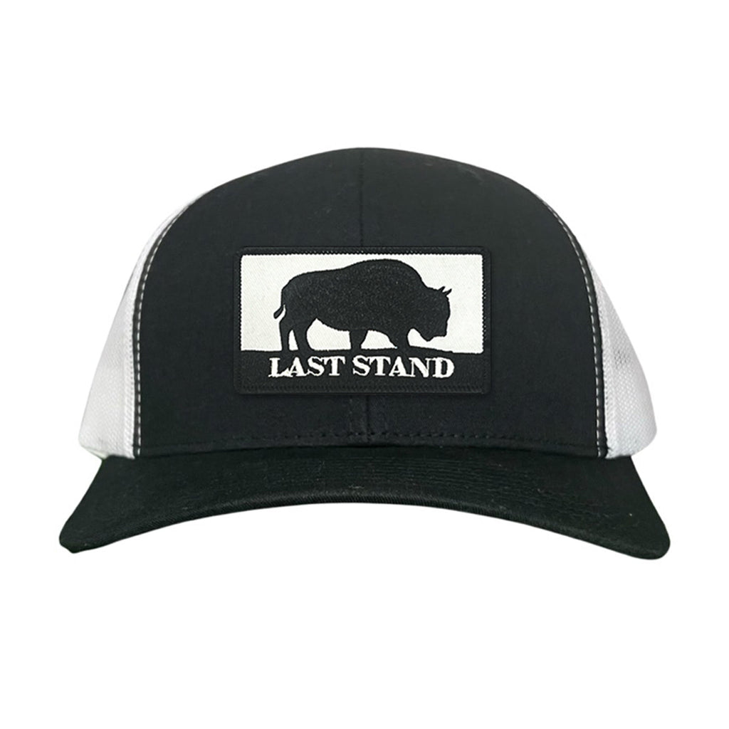 Bison Graphic Curved Bill Trucker Hat Mesh Snapback Cap