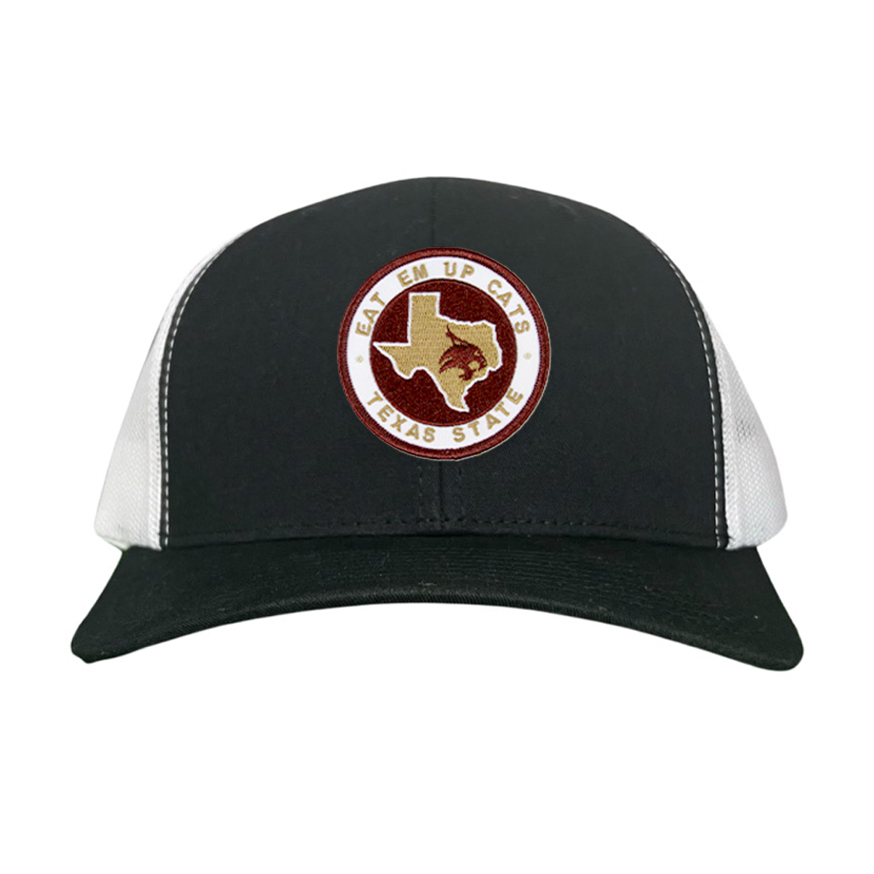 Texas State Eat Em Up Cats Supercat Patch Embroidered Hat