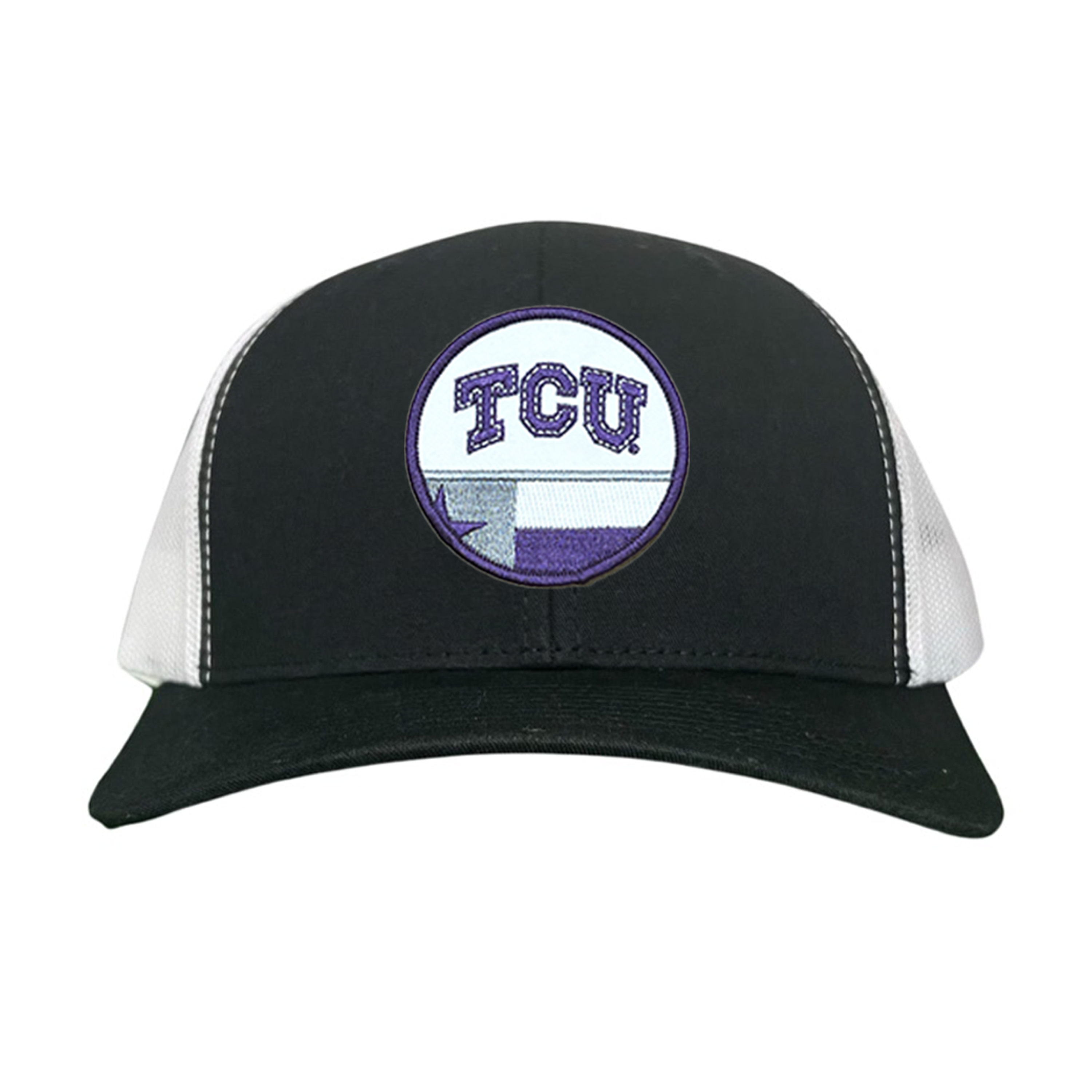 TCU Logo and Texas State Flag Patch Baseball Hat