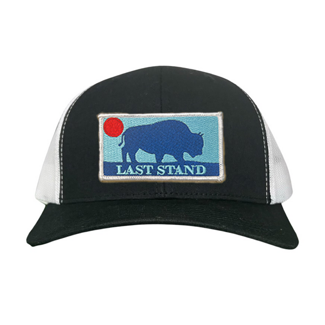 Bison Sunset Baseball Cap - Mountain Outdoors Snapback Hat