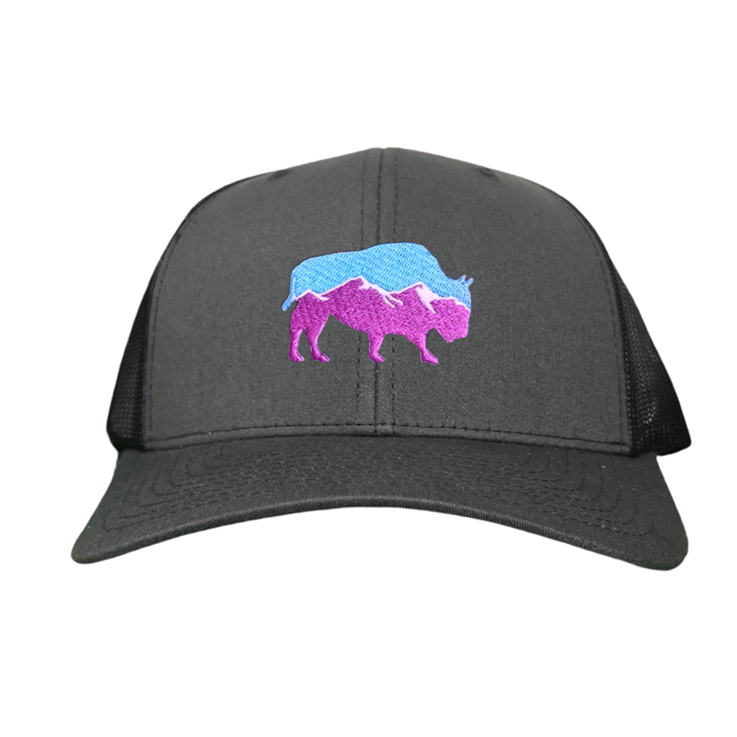 Mountain Bison Patch Outdoor Casual Baseball Hat