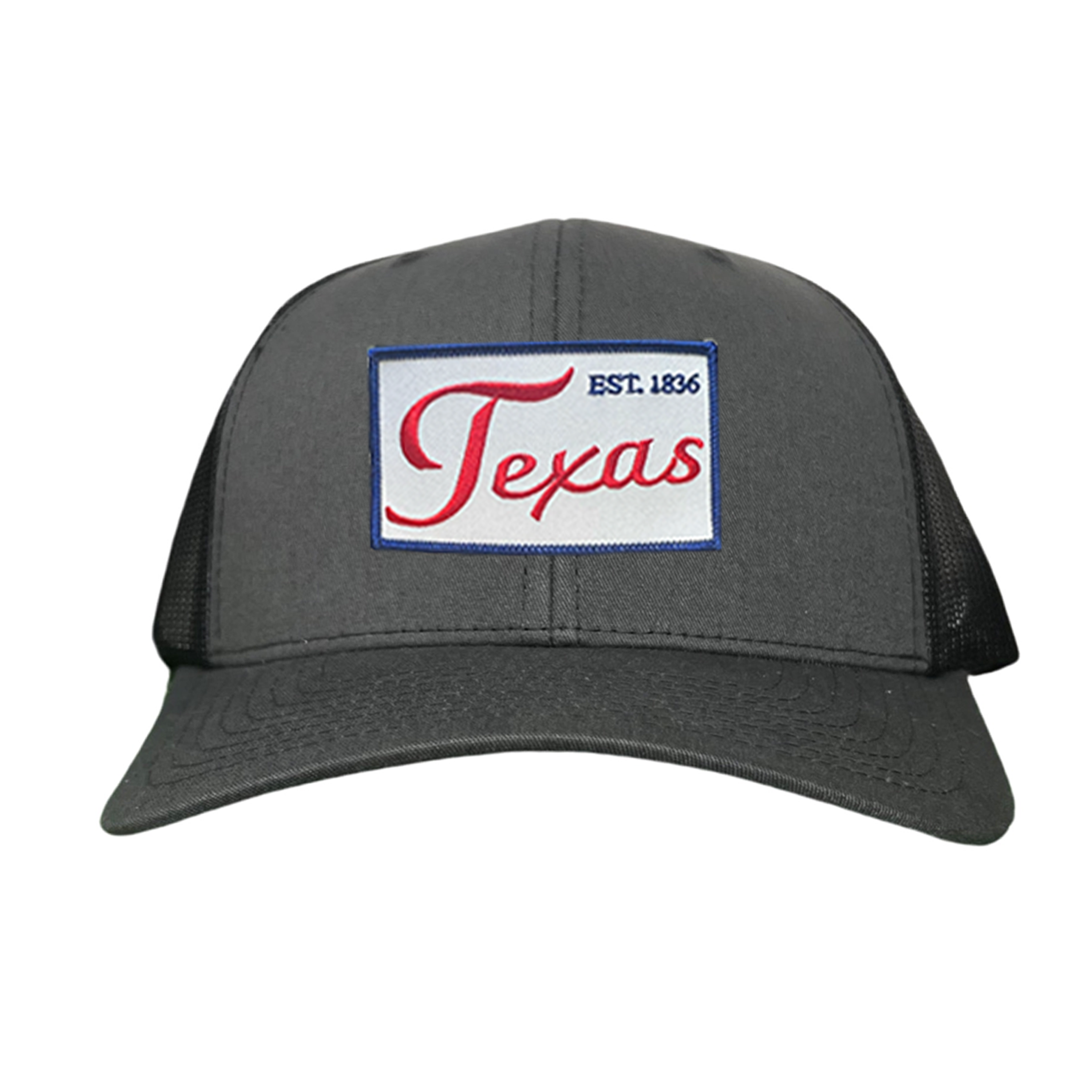 Texas EST 1836 Script Hat - Mesh Snapback, Dad or Rope Style
