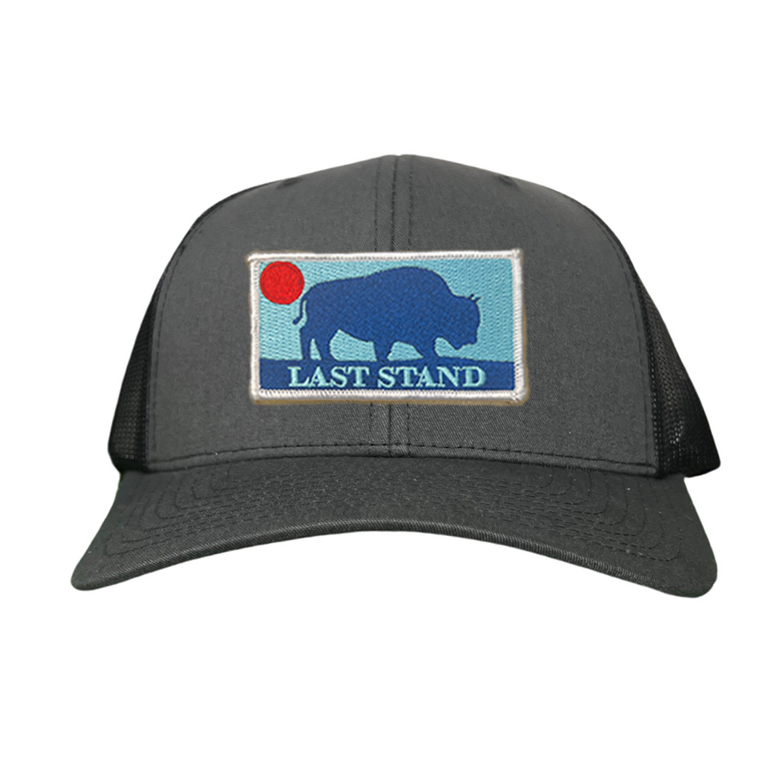 Bison Sunset Baseball Cap - Mountain Outdoors Snapback Hat