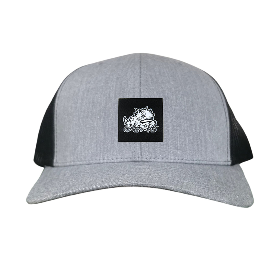 TCU Horned Frog Logo Black Label Hat - Adjustable Snapback & Trucker