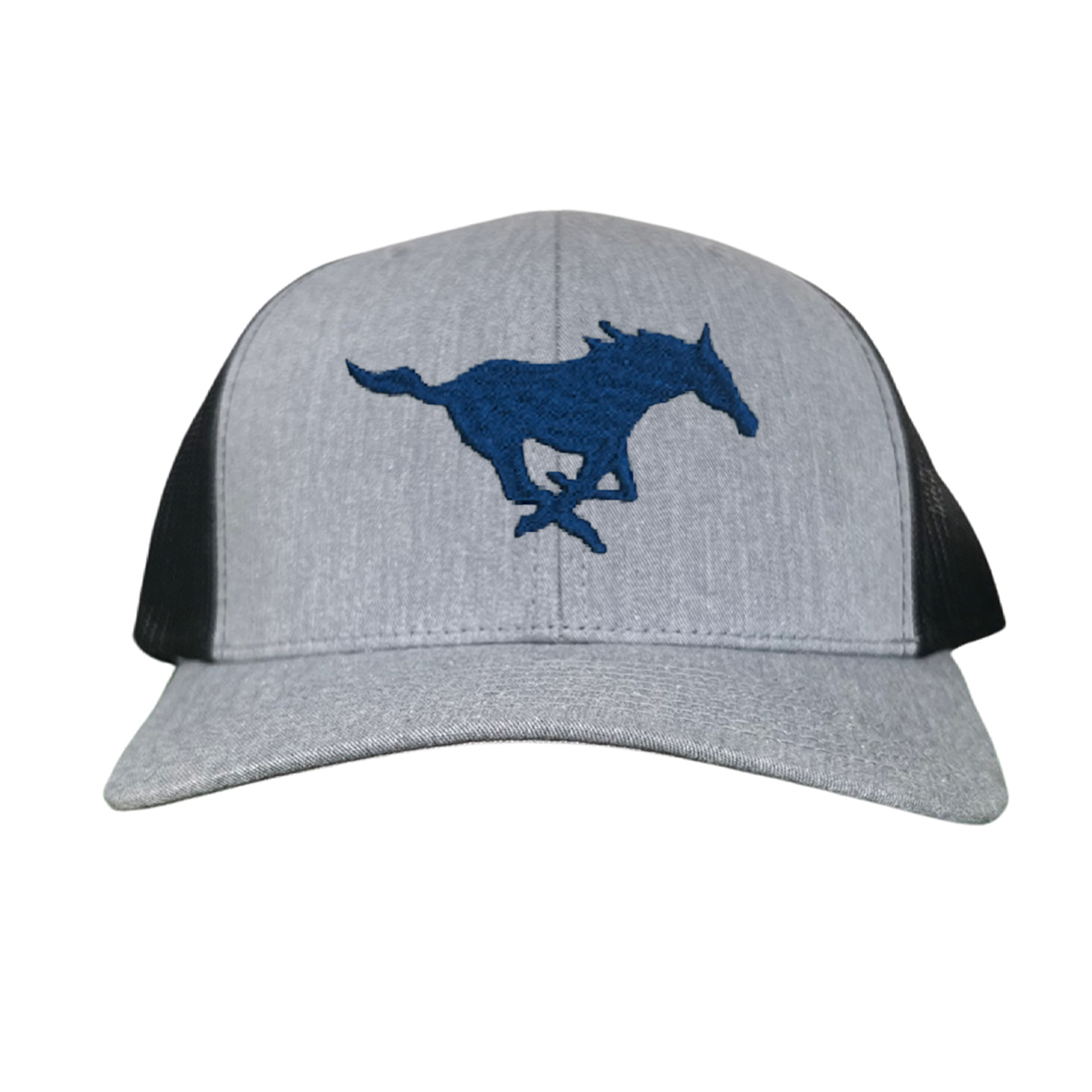 SMU Mustang Embroidered Snapback Hat - Collegiate Team Apparel