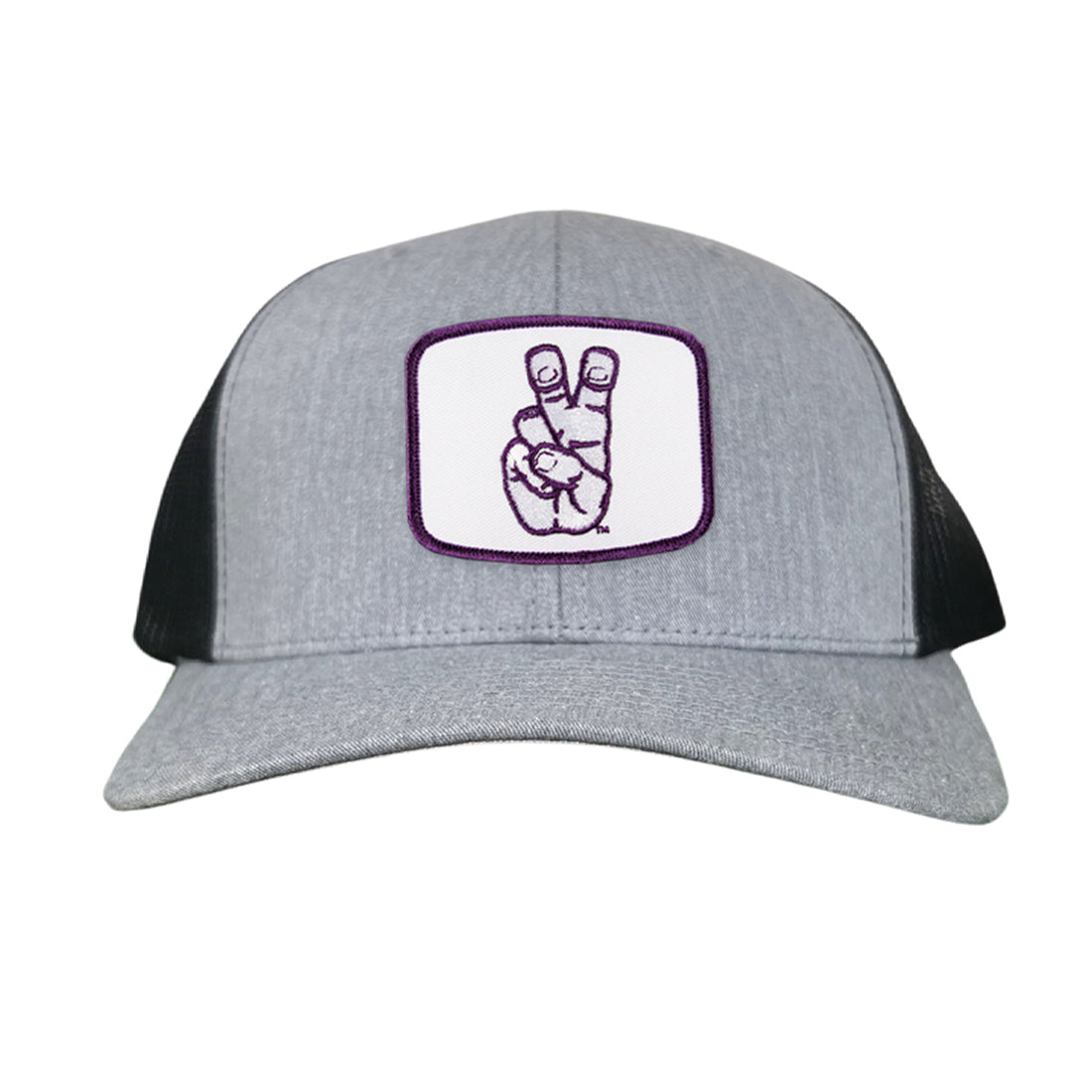 TCU Horned Frogs Frog Hand Mesh Snapback Hat Curved Bill