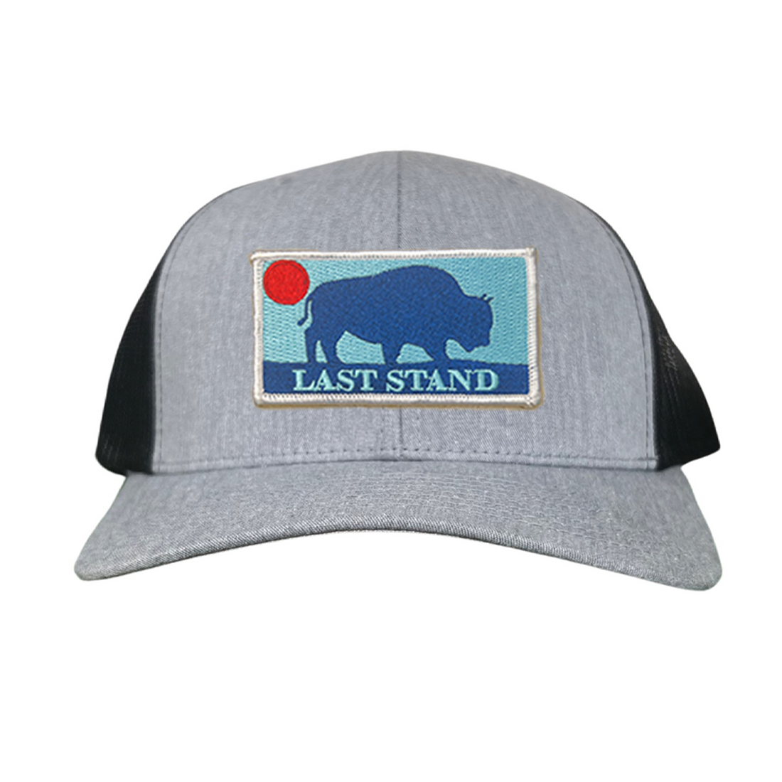 Bison Sunset Baseball Cap - Mountain Outdoors Snapback Hat