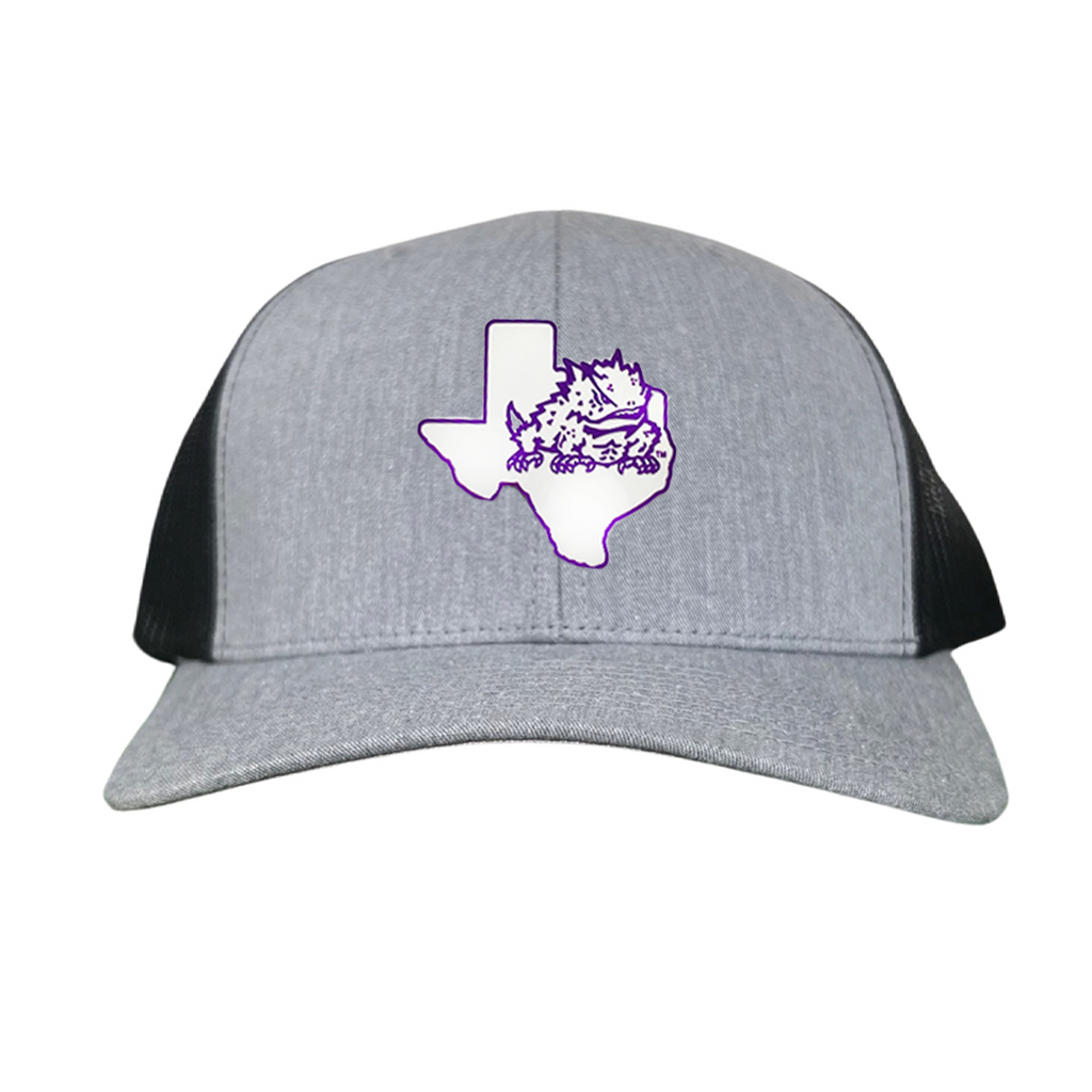 TCU Horned Frog Rubber Patch Hat - College Sports Fan Gear