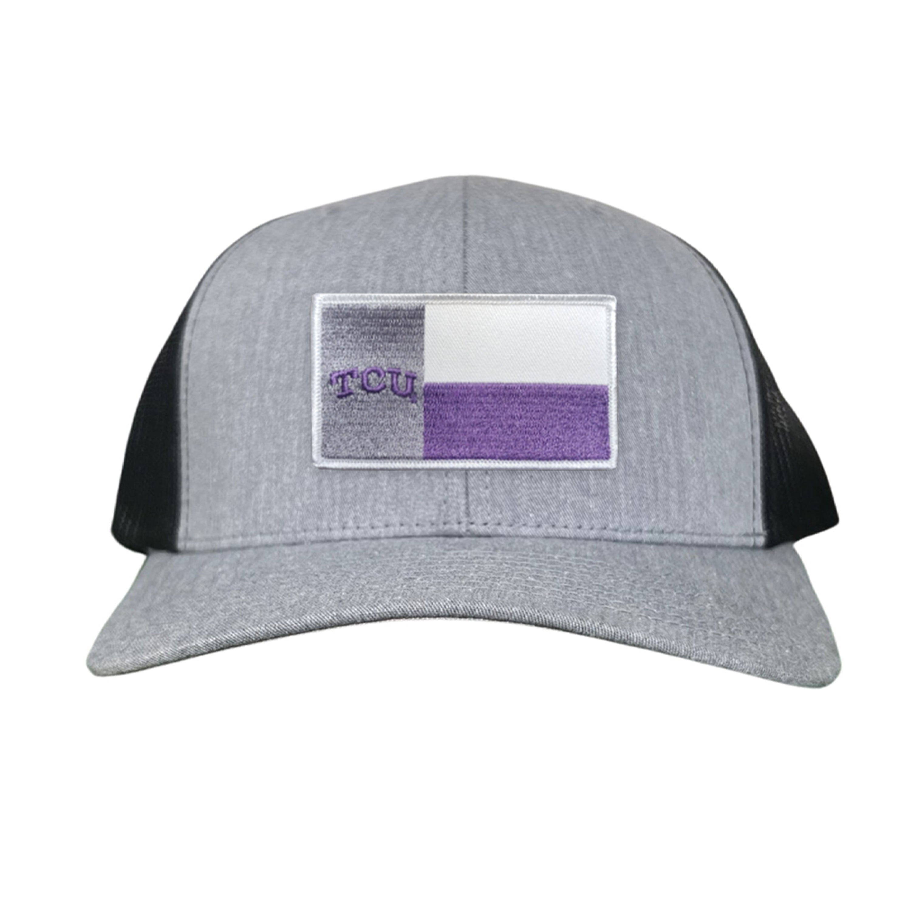 TCU Rectangle State Flag Patch Hat - Purple & White Game Day Cap