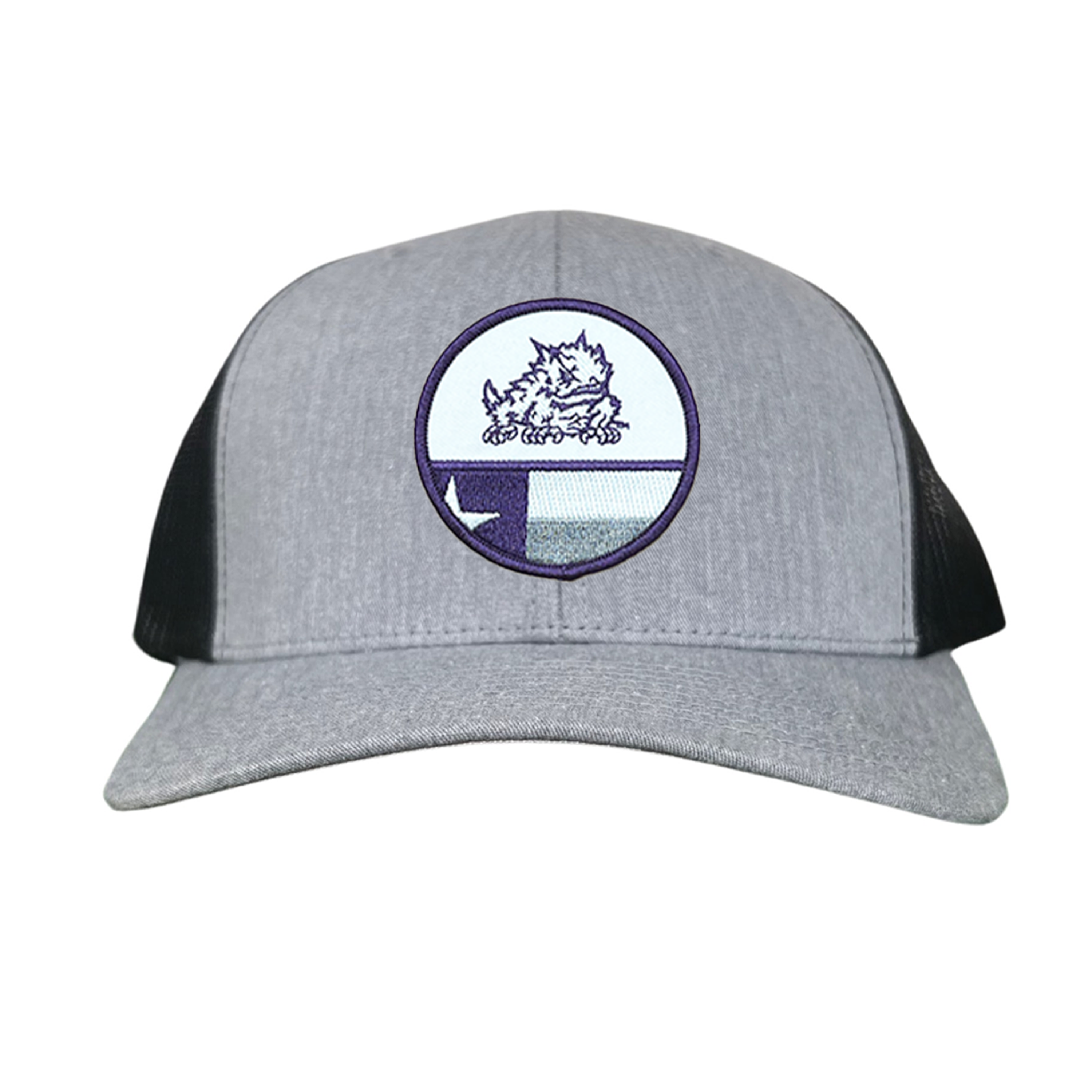 TCU Circle Horned Frog w/h State Flag / Hats / TCU034 / 248 / MM