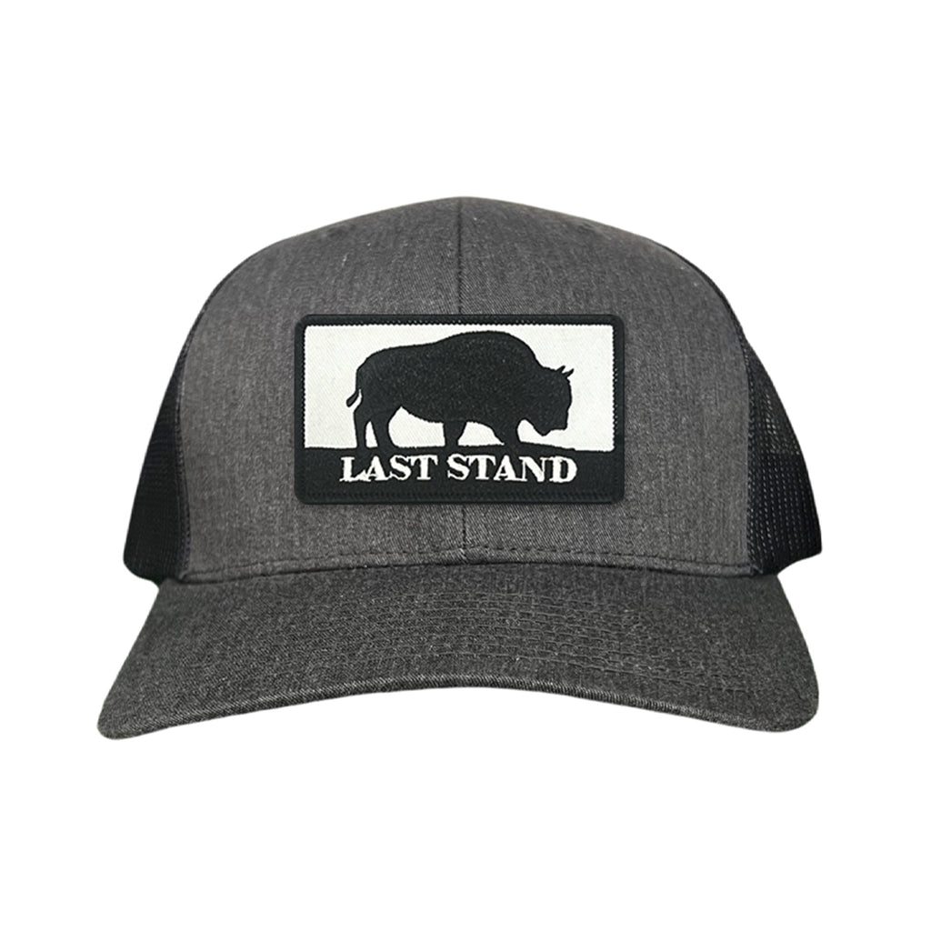 Bison Graphic Curved Bill Trucker Hat Mesh Snapback Cap