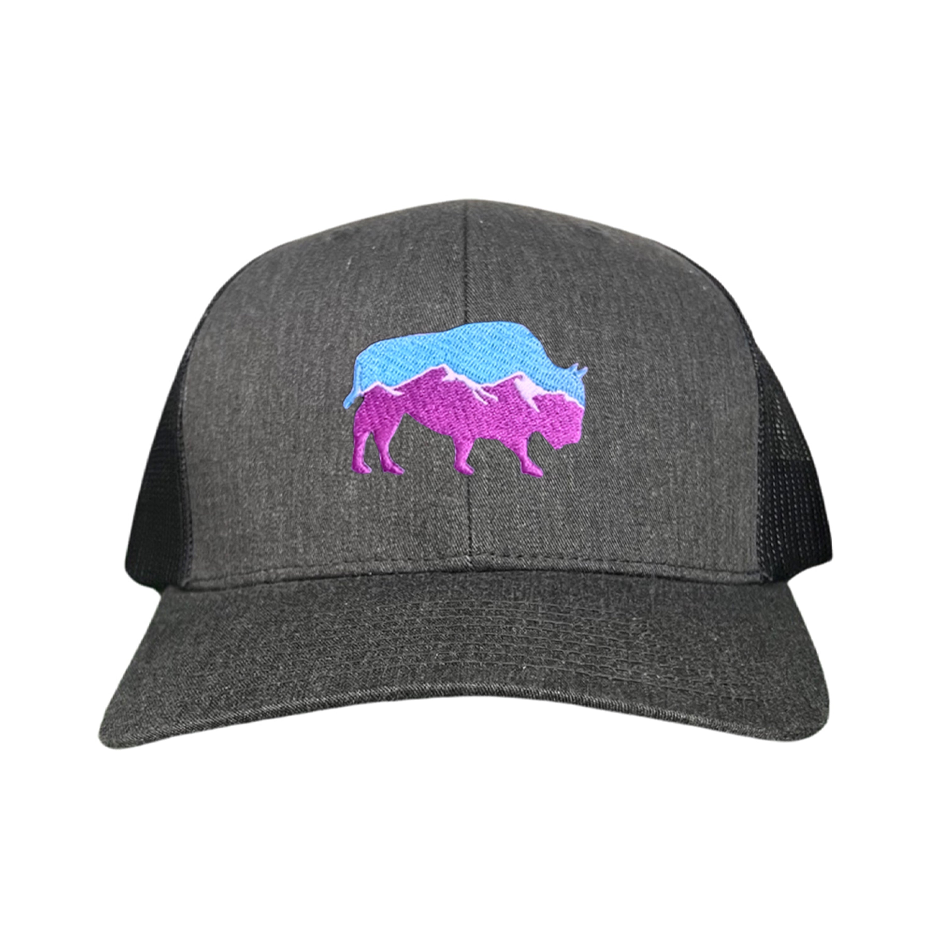 Mountain Bison Patch Outdoor Casual Baseball Hat