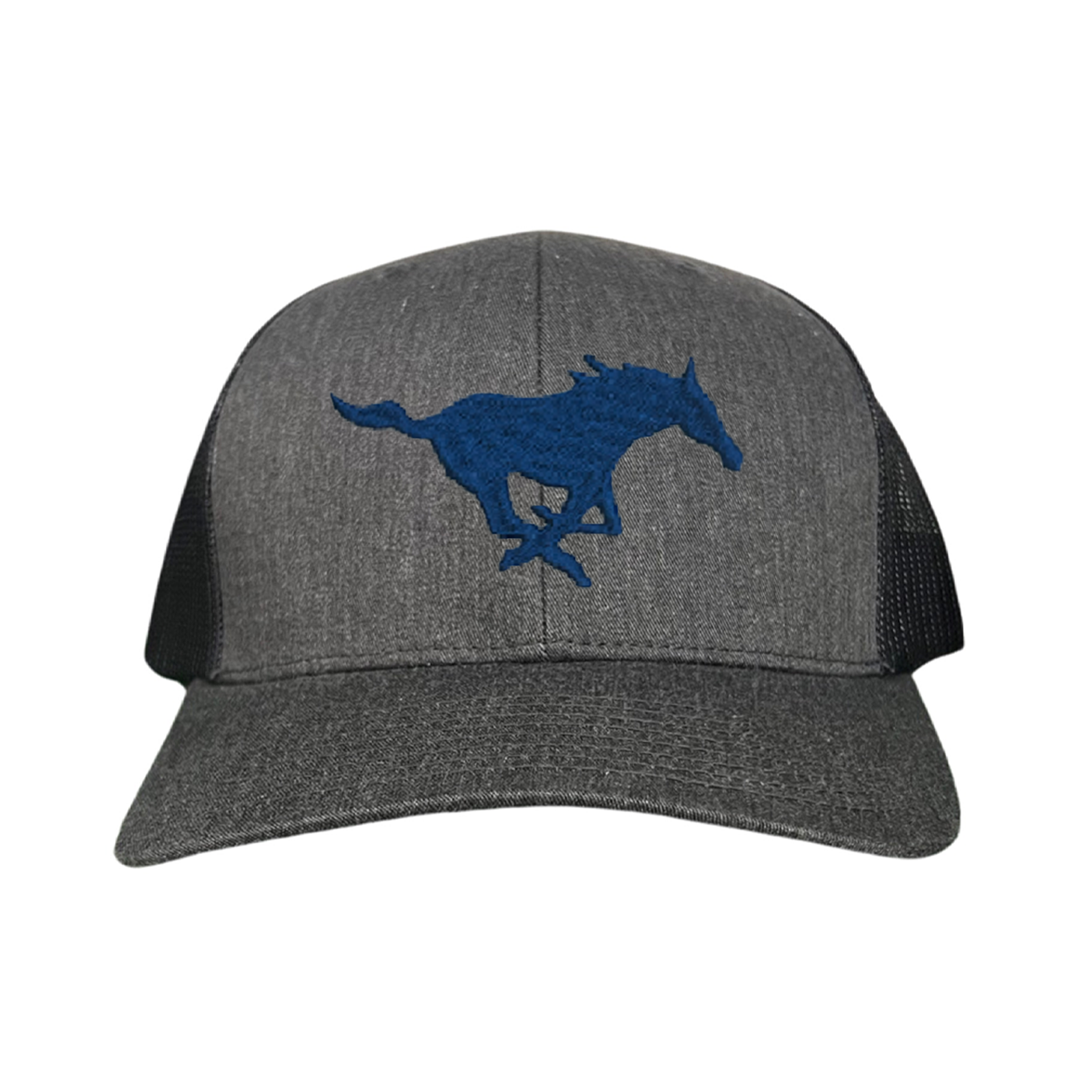SMU Mustang Embroidered Snapback Hat - Collegiate Team Apparel