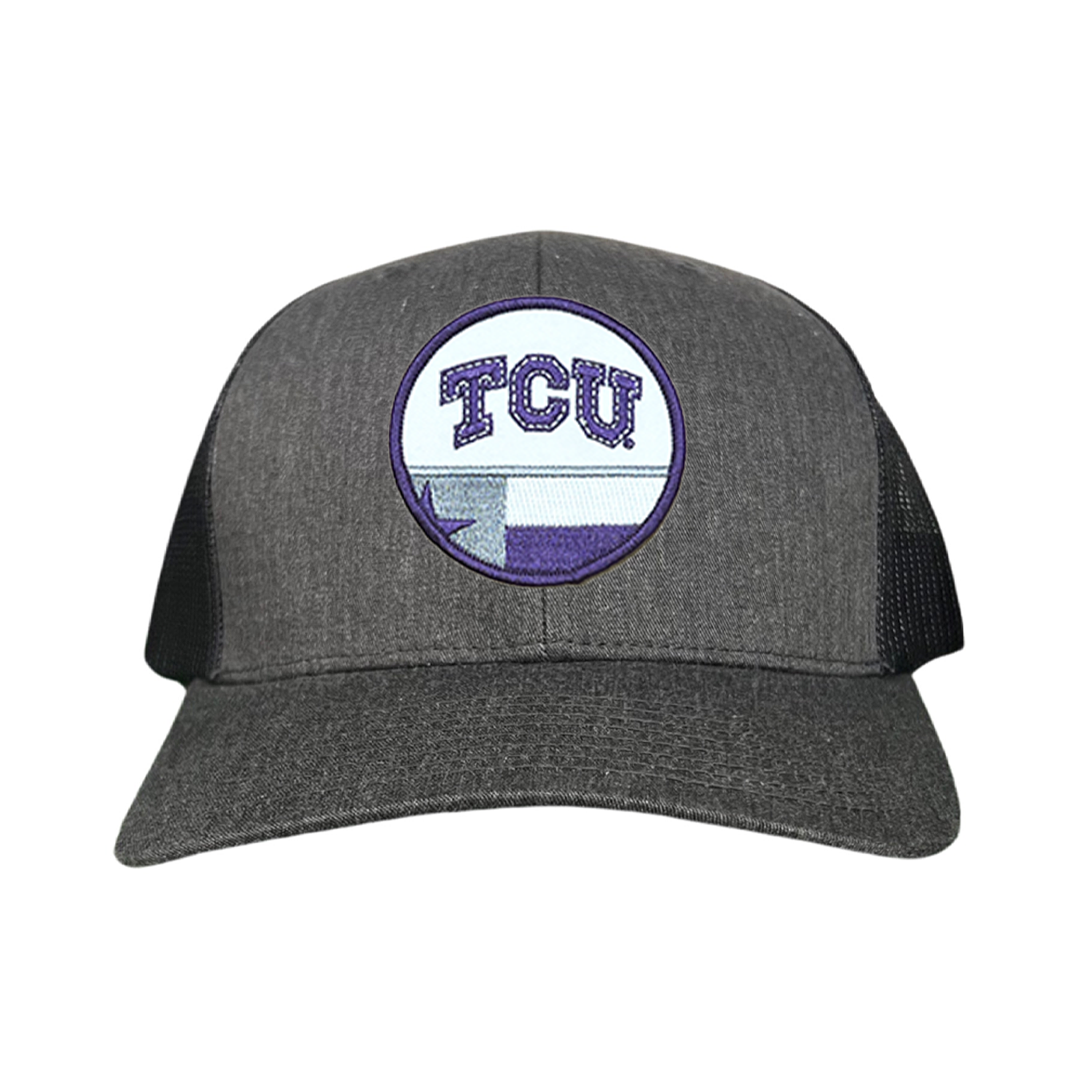 TCU Logo and Texas State Flag Patch Baseball Hat