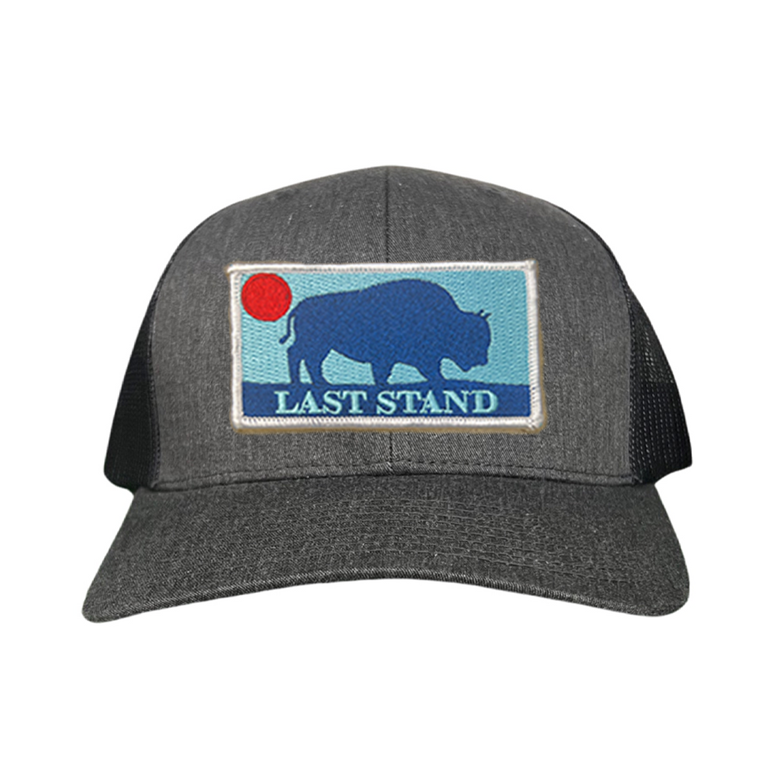 Bison Sunset Baseball Cap - Mountain Outdoors Snapback Hat