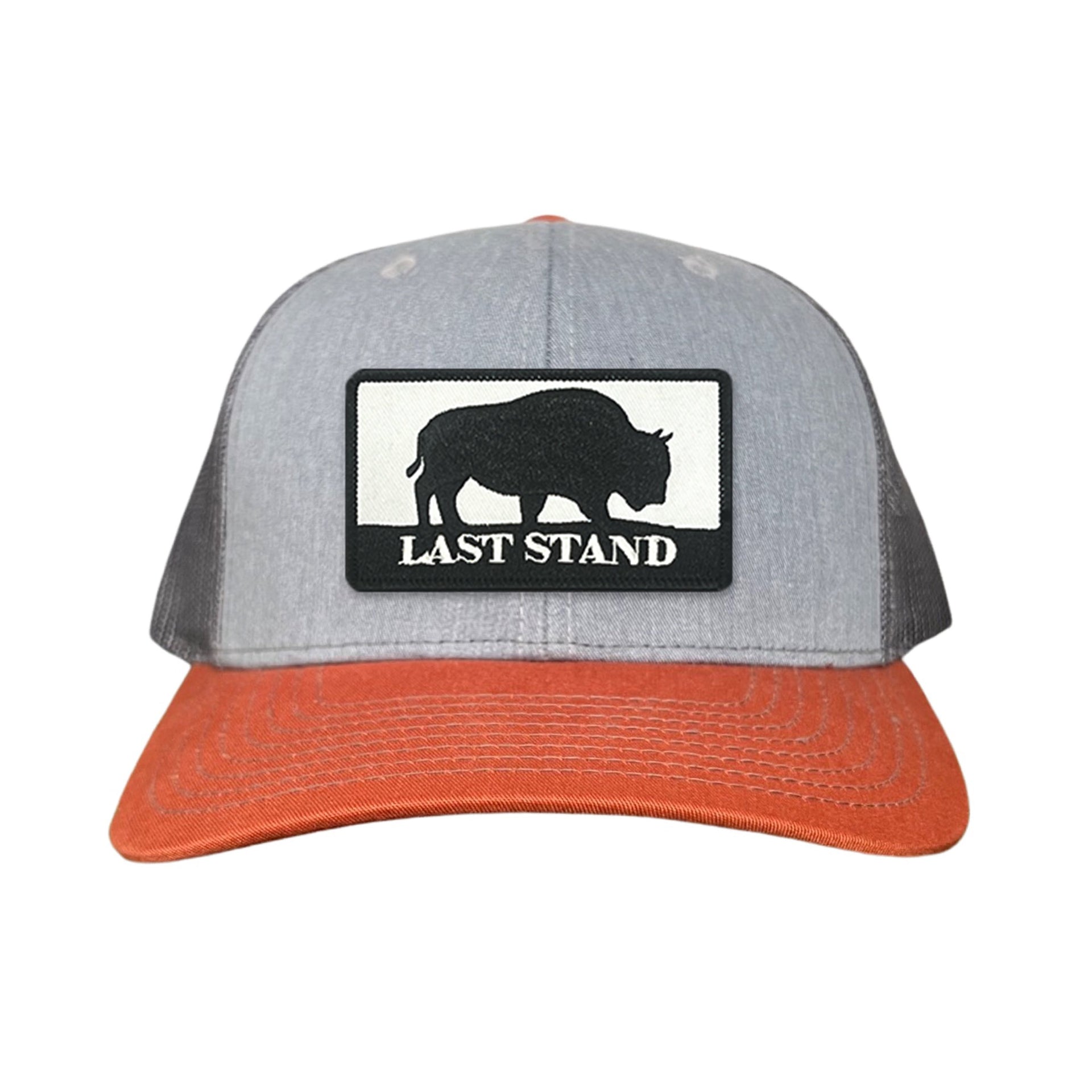 Bison Graphic Curved Bill Trucker Hat Mesh Snapback Cap