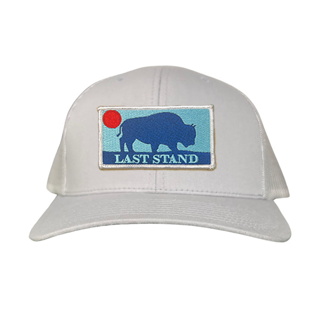 Bison Sunset Baseball Cap - Mountain Outdoors Snapback Hat