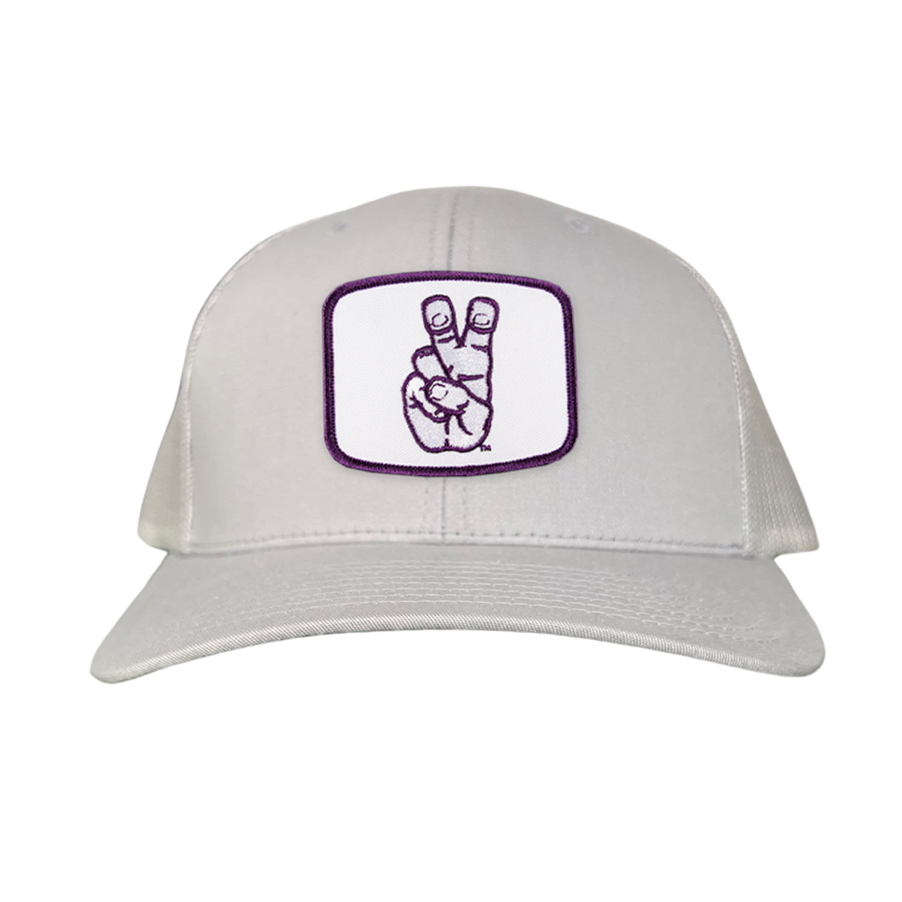 TCU Horned Frogs Frog Hand Mesh Snapback Hat Curved Bill