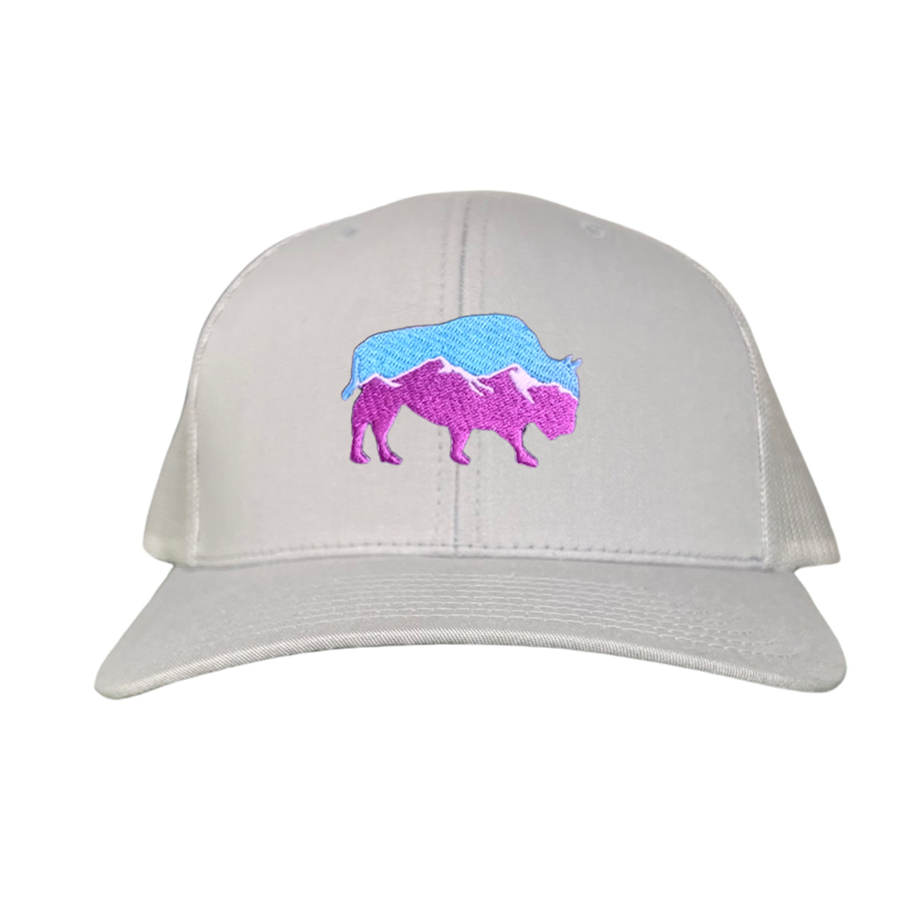 Mountain Bison Patch Outdoor Casual Baseball Hat