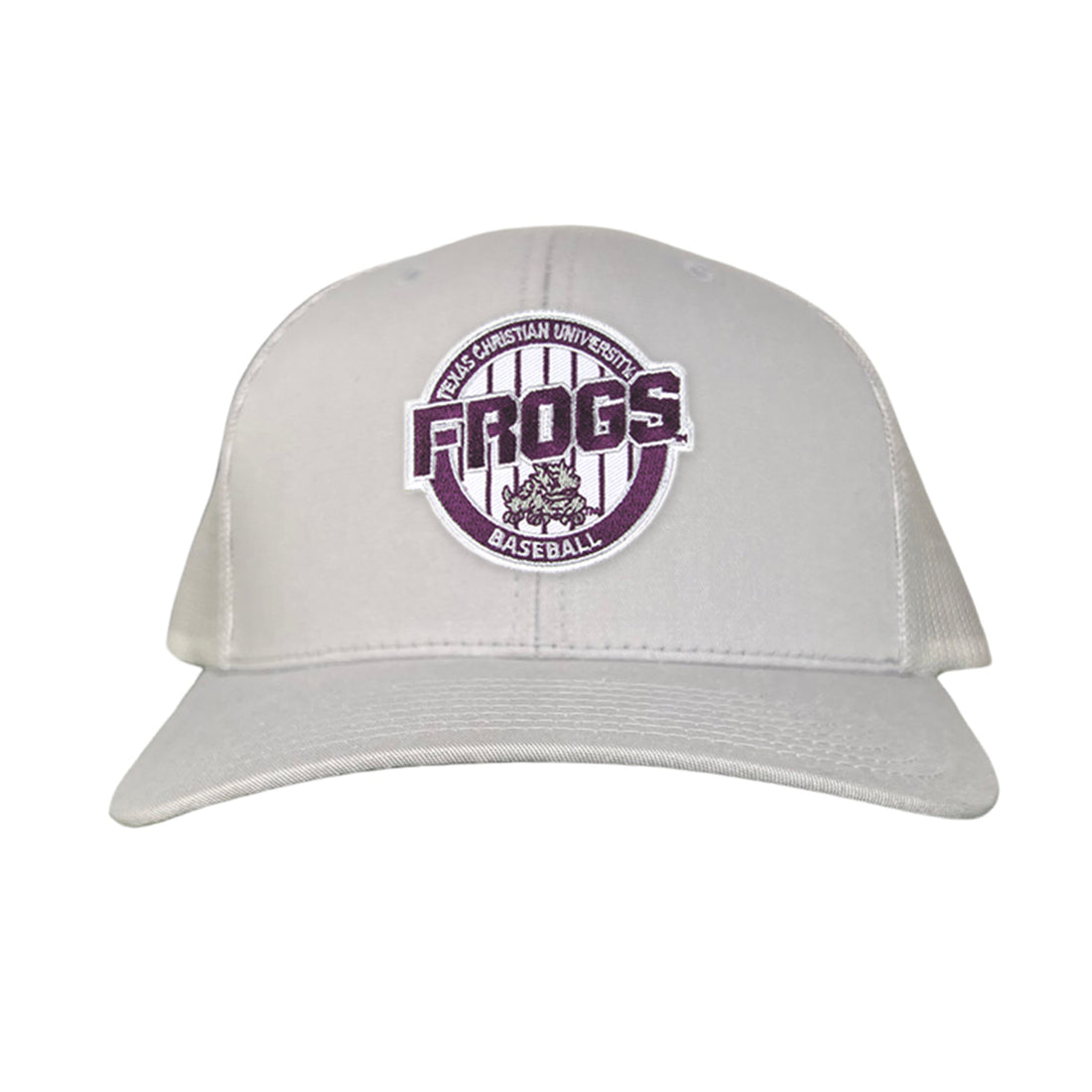 TCU Horned Frogs Pinstripe Circle Baseball Cap - Snapback & Dad Hat