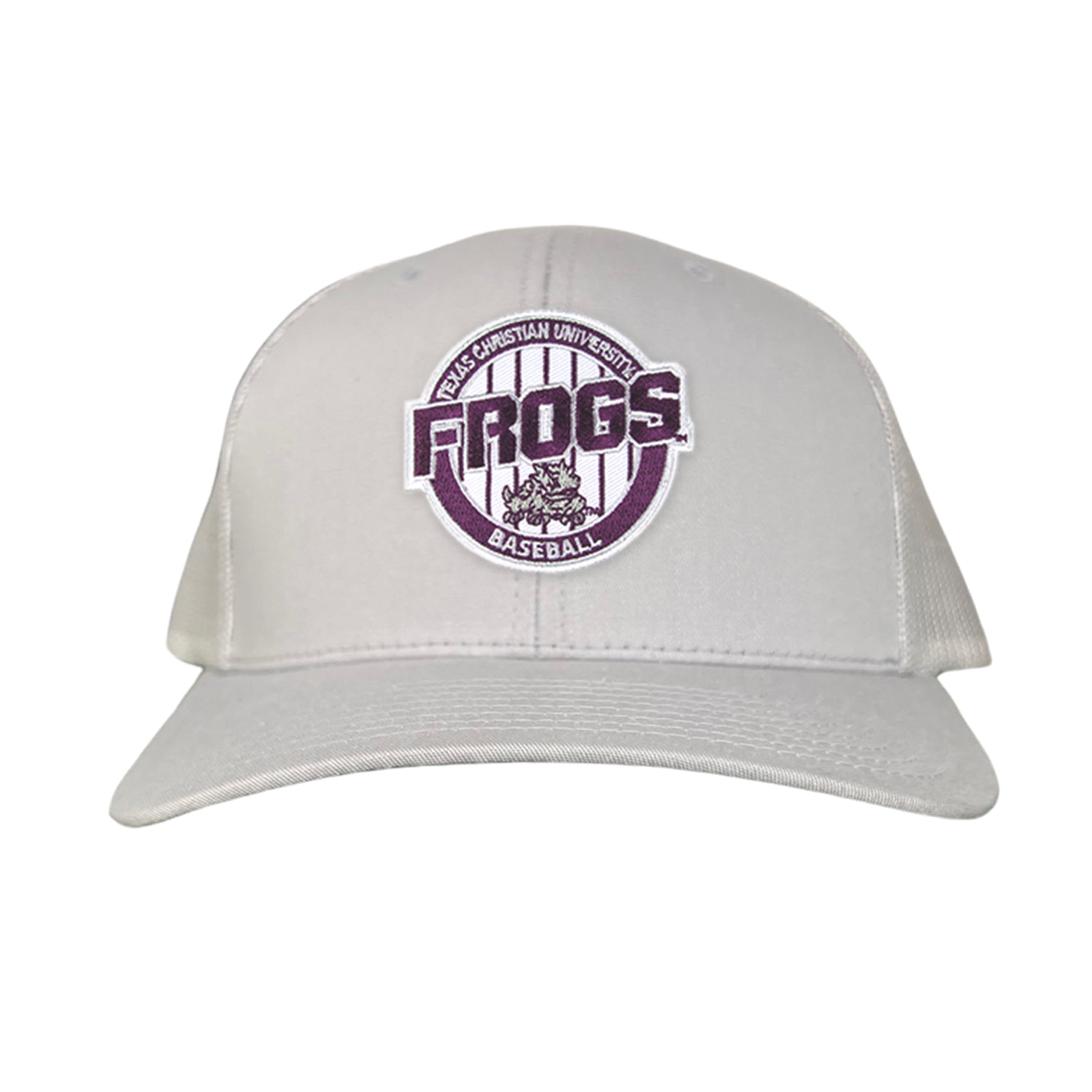 TCU Horned Frogs Pinstripe Circle Baseball Cap - Snapback & Dad Hat
