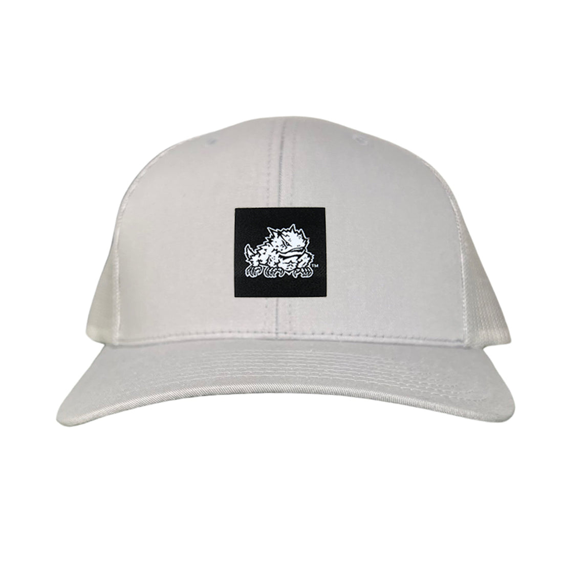 TCU Horned Frog Logo Black Label Hat - Adjustable Snapback & Trucker